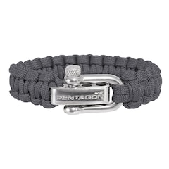 Pentagon - 2.0 - Survival-Armband - Paracord - Wolf Grey