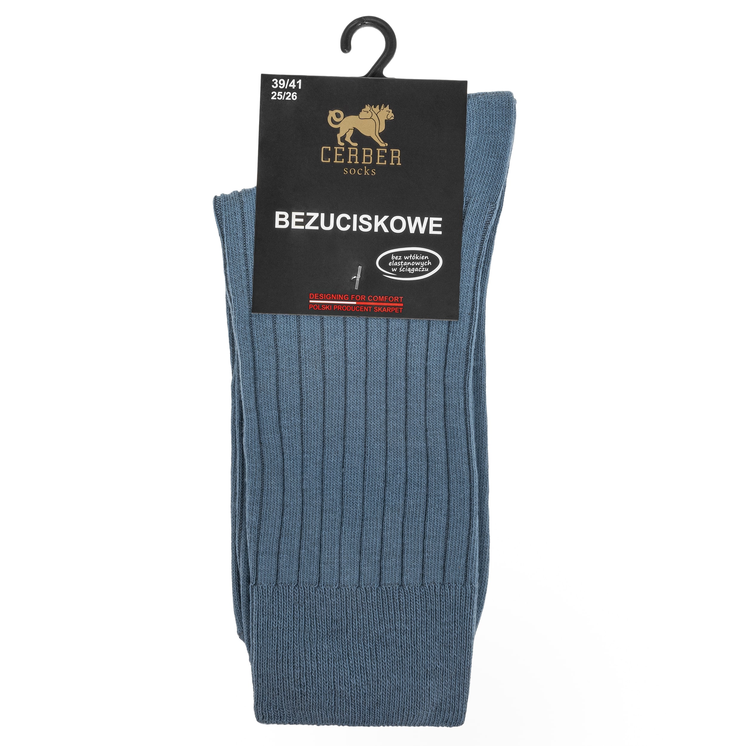 Cerber - Comfort Line - Drucklose Sommersocken - Grau-Blau