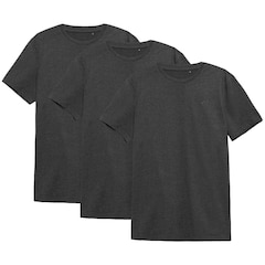 4F - TSM352 T-Shirt 3 Stk. - Dunkelgrau Melange