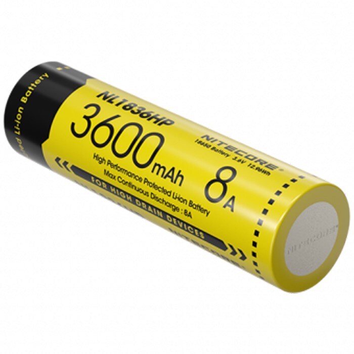 Nitecore - NL1836HP 18650 3,6 V High Performance - Akku 3600 mAh