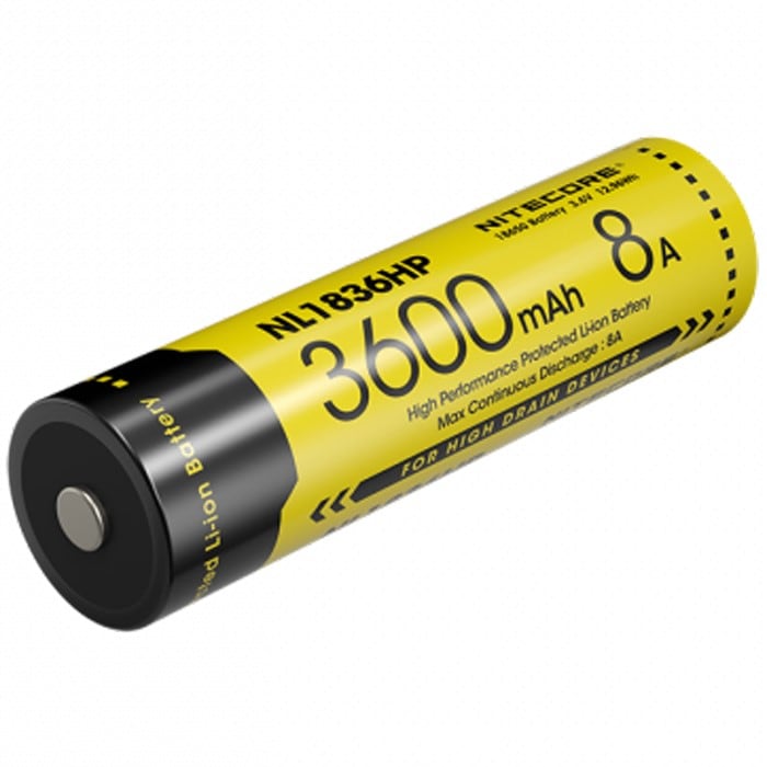 Nitecore - NL1836HP 18650 3,6 V High Performance - Akku 3600 mAh