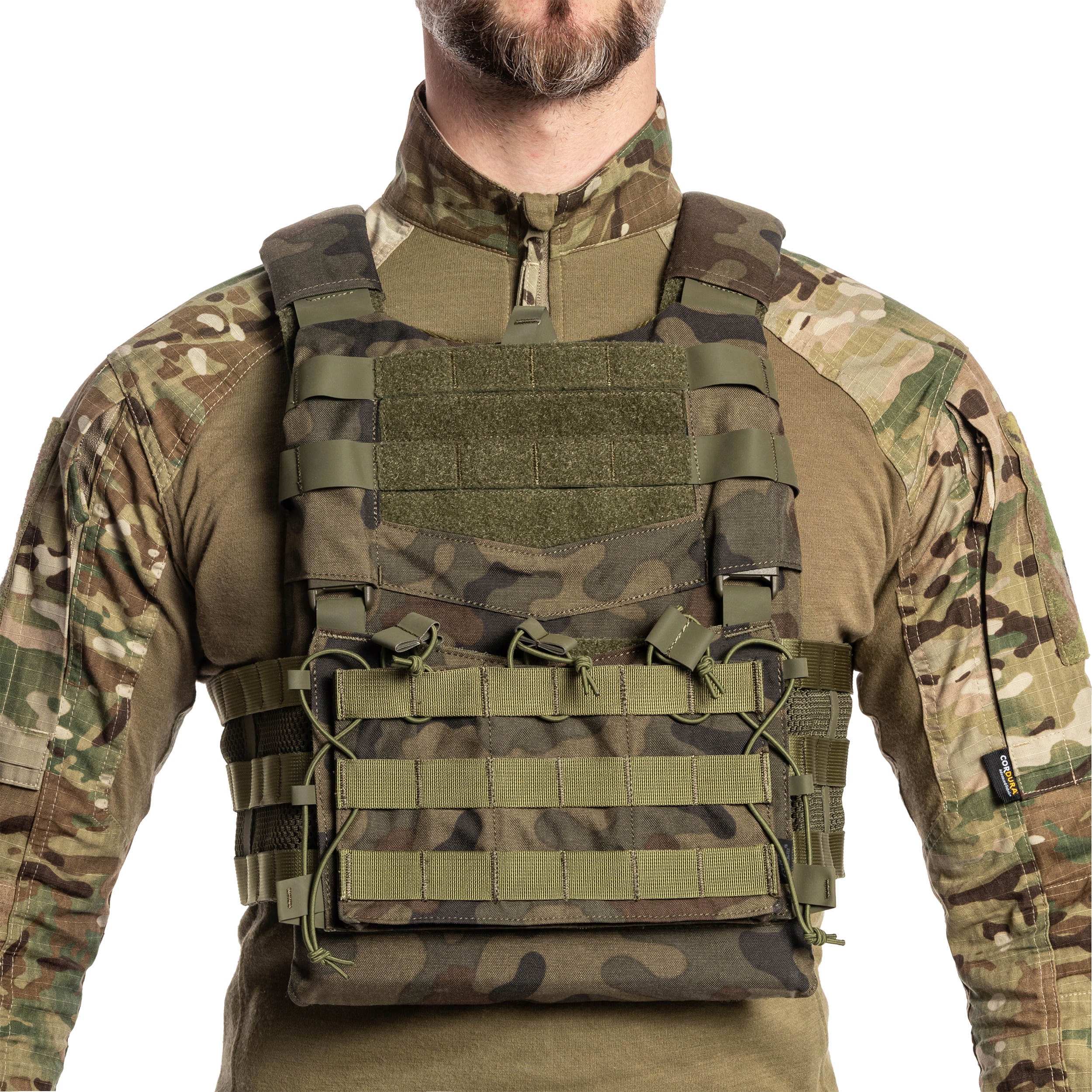 Helikon - Modulare taktische Schutzweste Guardian Military Set für Platten L - wz.93 Pantera PL Woodland