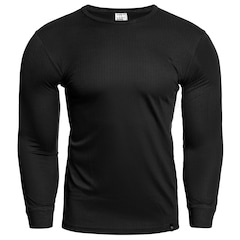 Highlander Outdoor - Thermal Base Layer Long Sleeve - Thermo-T-Shirt - Black