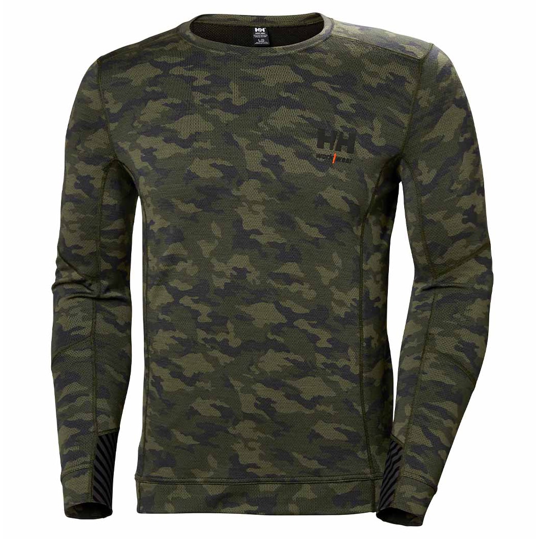 Helly Hansen Lifa Merino Crewneck Thermo Langarmshirt - Camo