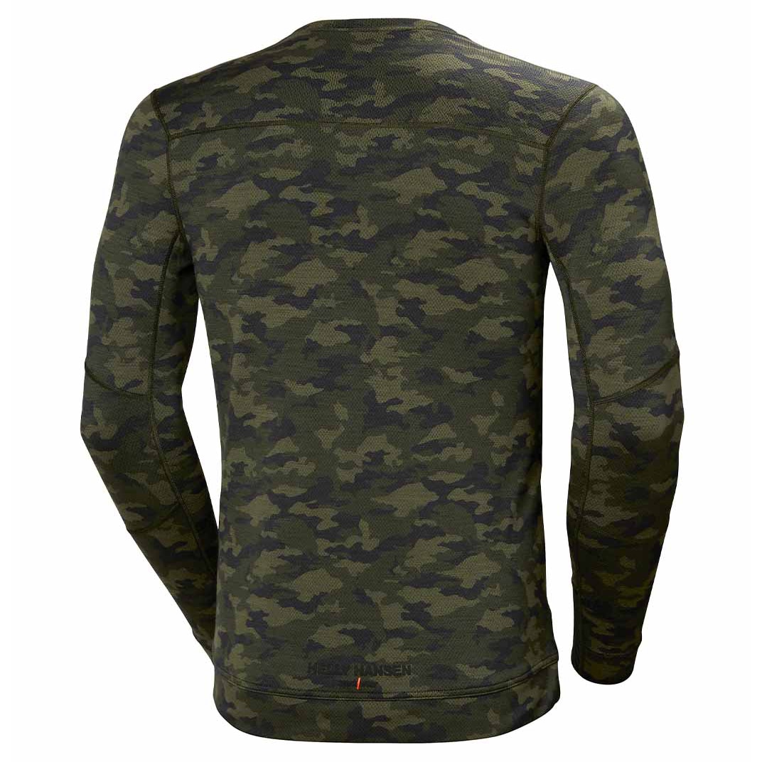 Helly Hansen Lifa Merino Crewneck Thermo Langarmshirt - Camo