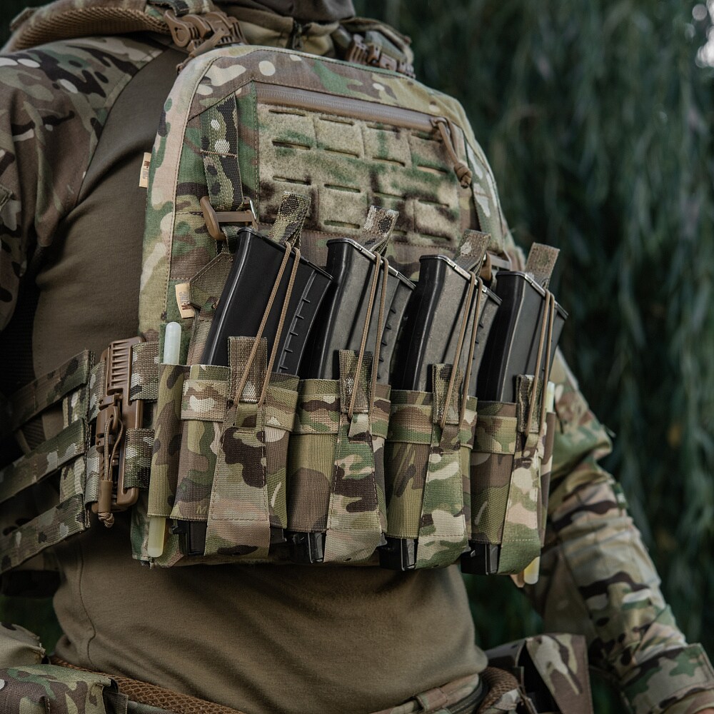 M-Tac - Frontpanel für 4 Magazine für die Cuirass QRS XL-Weste - MultiCam