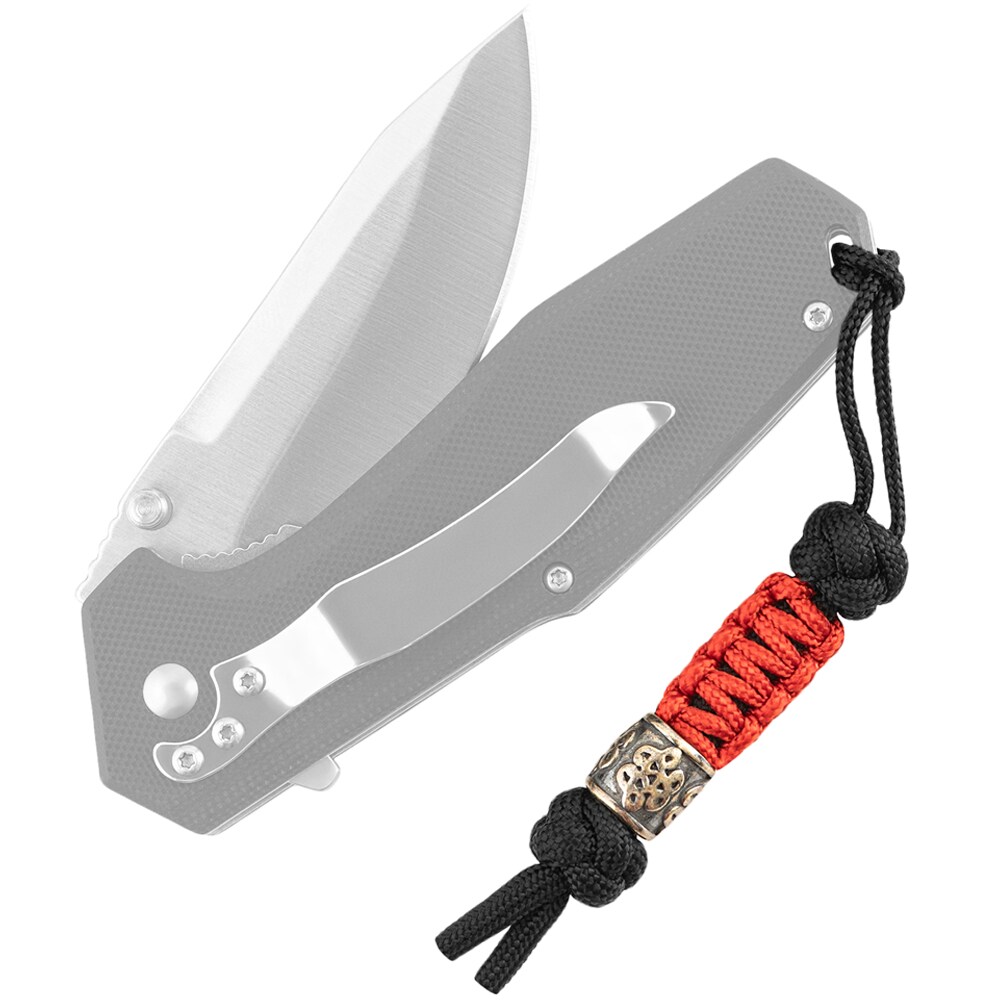 M-Tac - Scandinavian Small Chinesischer Knoten - Degenband - Black/Red