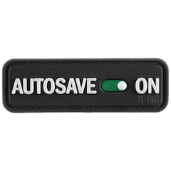 M-Tac - AUTOSAVE ON PVC - Aufnäher - Black