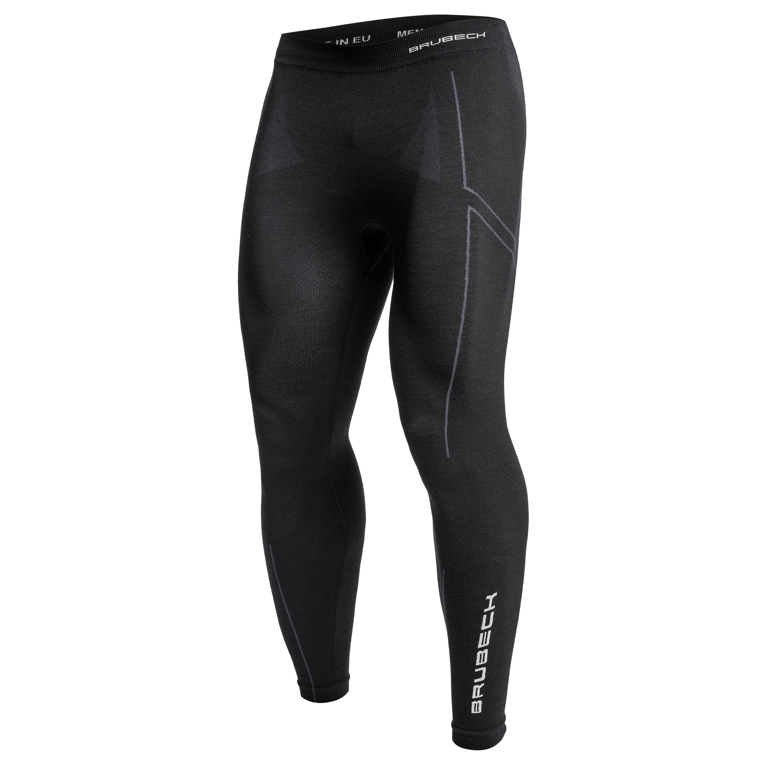 Brubeck - Extreme Wool - Thermo-Leggings für Herren - Schwarz