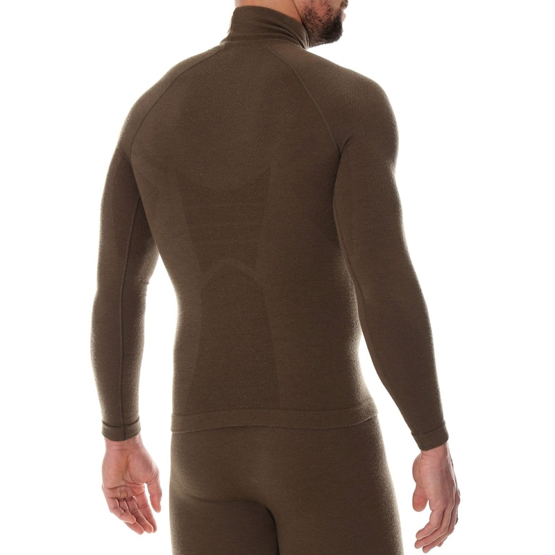 Brubeck - Ranger Wool - Thermo-Langarm-T-Shirt - Khaki