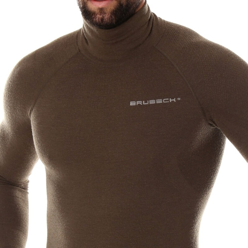 Brubeck - Ranger Wool - Thermo-Langarm-T-Shirt - Khaki