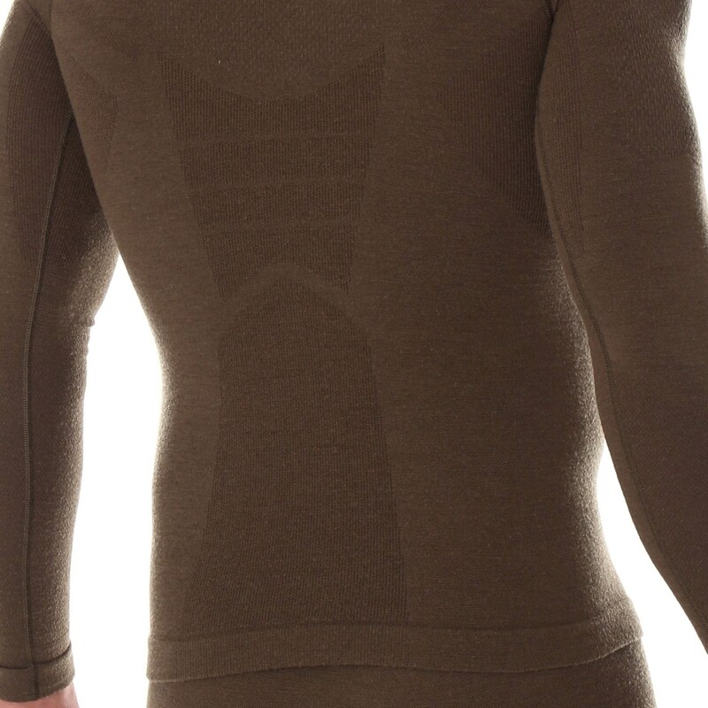 Brubeck - Ranger Wool - Thermo-Langarm-T-Shirt - Khaki