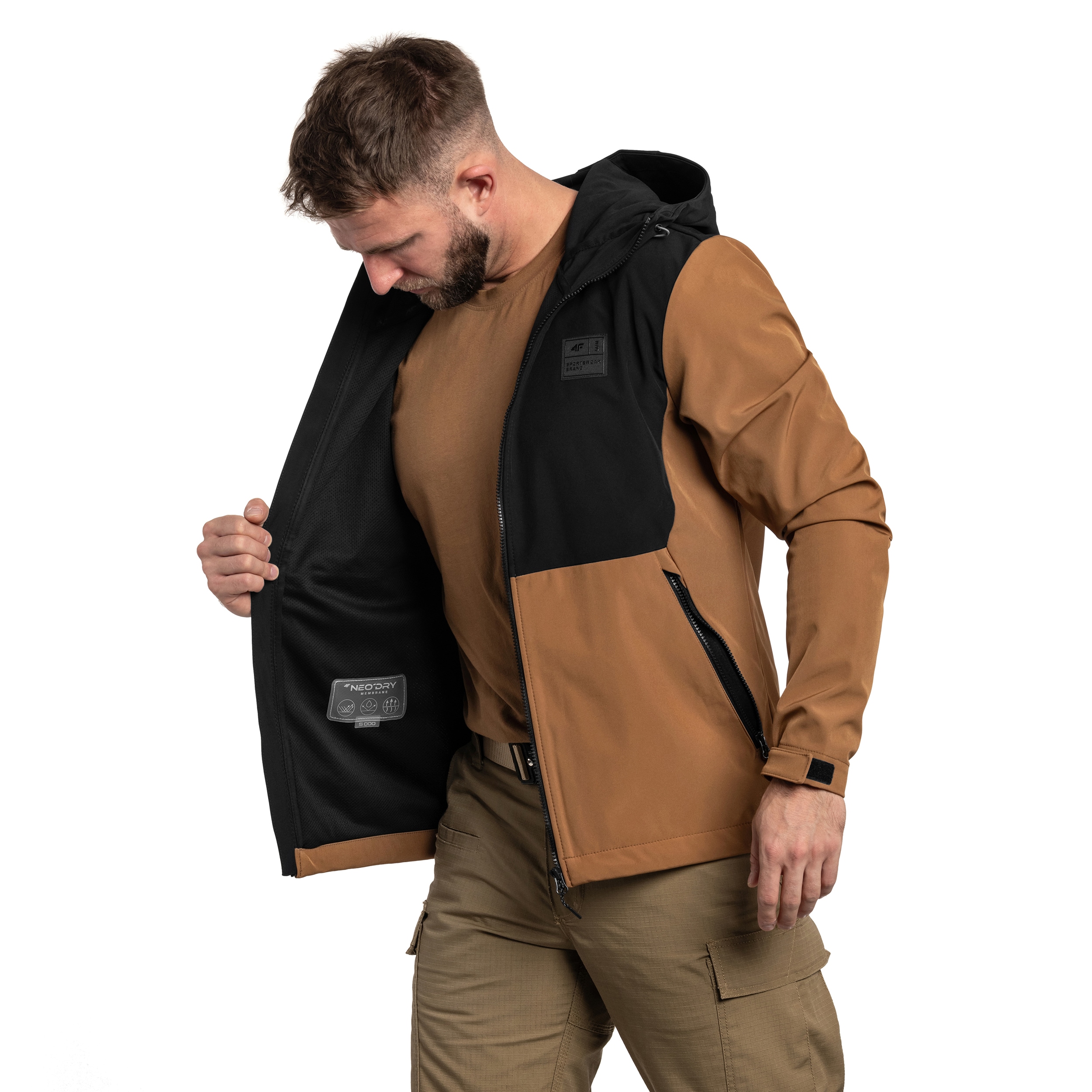 4F - Softshell TSOFM155 - Jacke - Braun