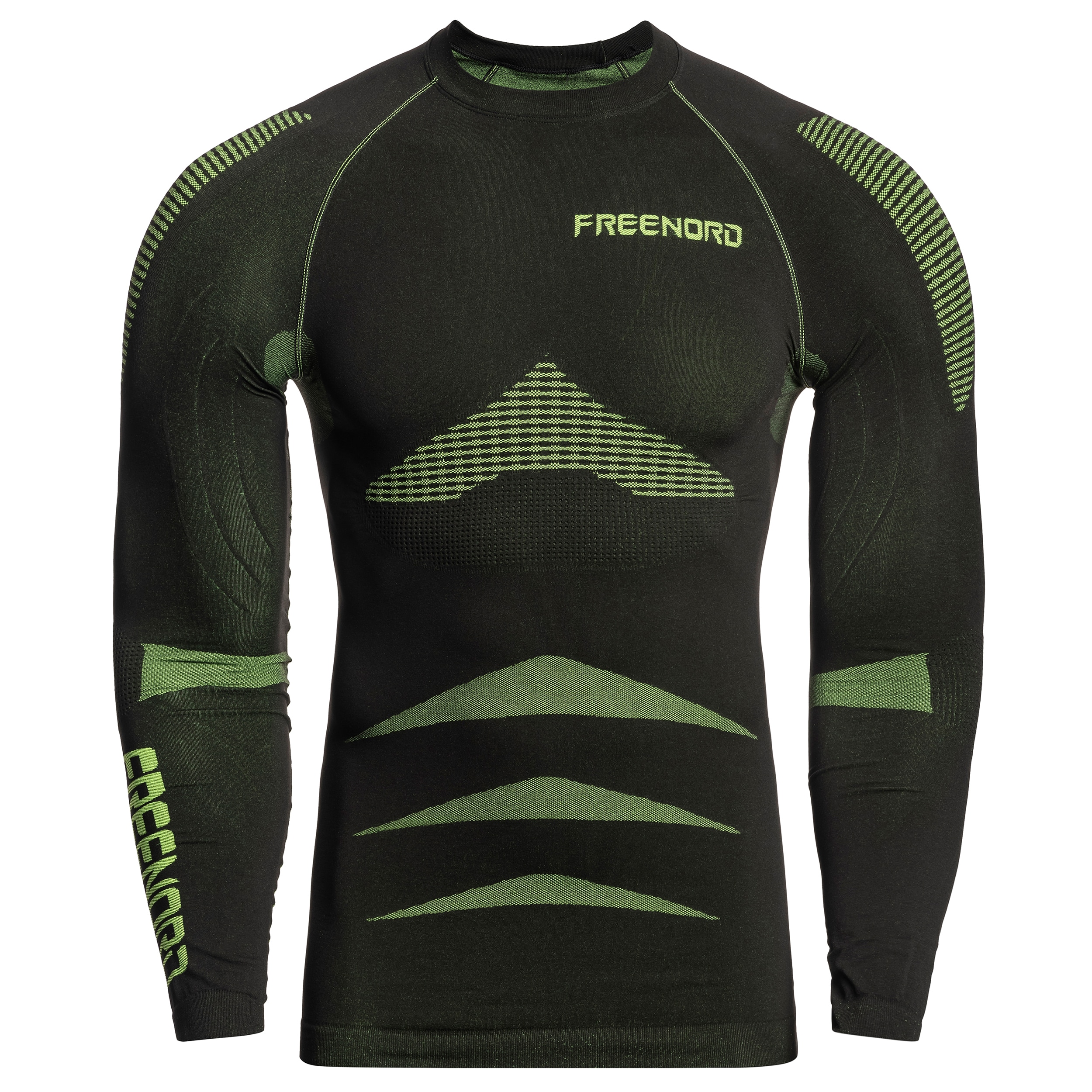 FreeNord - EnergyTech Long Sleeve - Thermo-T-Shirt - Black/Green