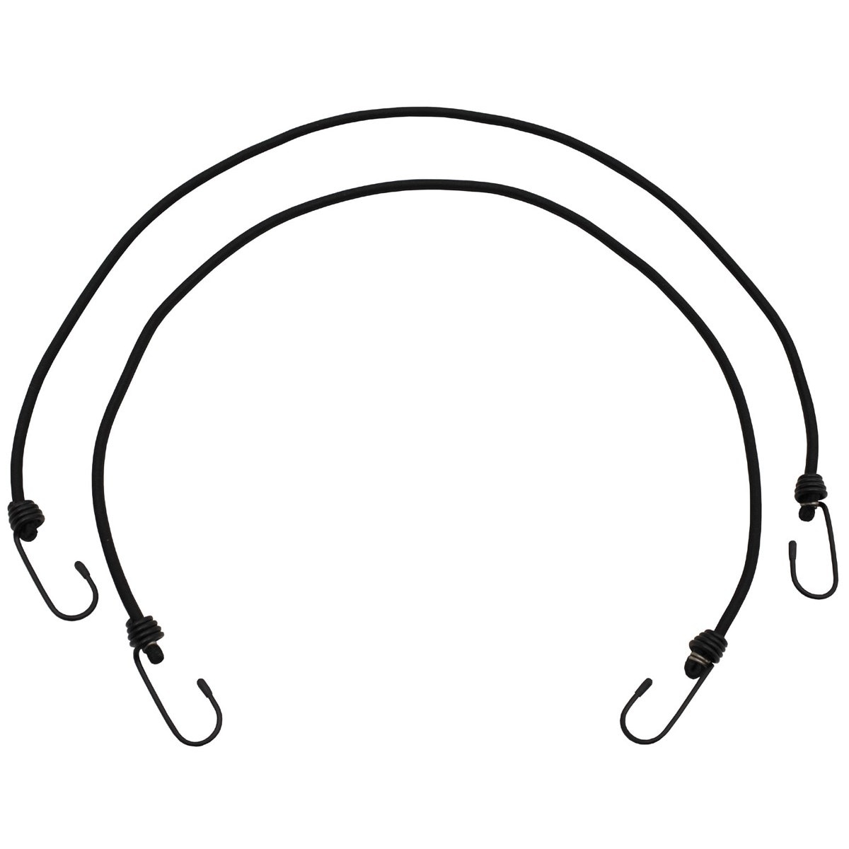 MFH - Bungeeseil 6 mm x 75 cm - Black - 2 Stk.