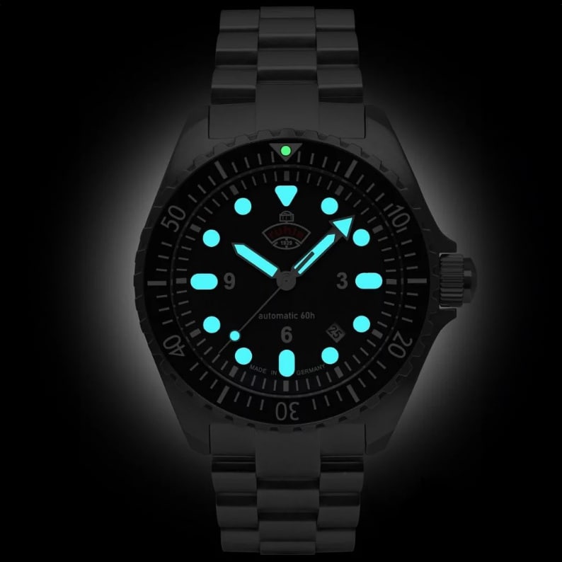 Ruhla - NVA Kommando Minentaucher Automatic Set - Uhr - Blue