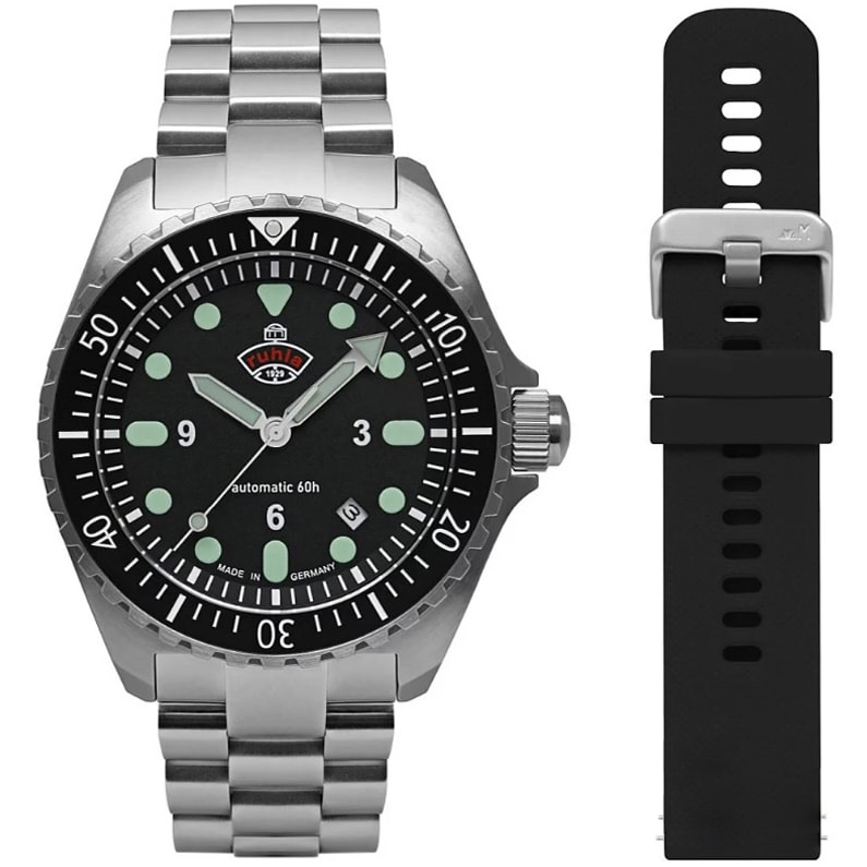 Ruhla - NVA Kommando Minentaucher Automatic Set - Uhr - Black