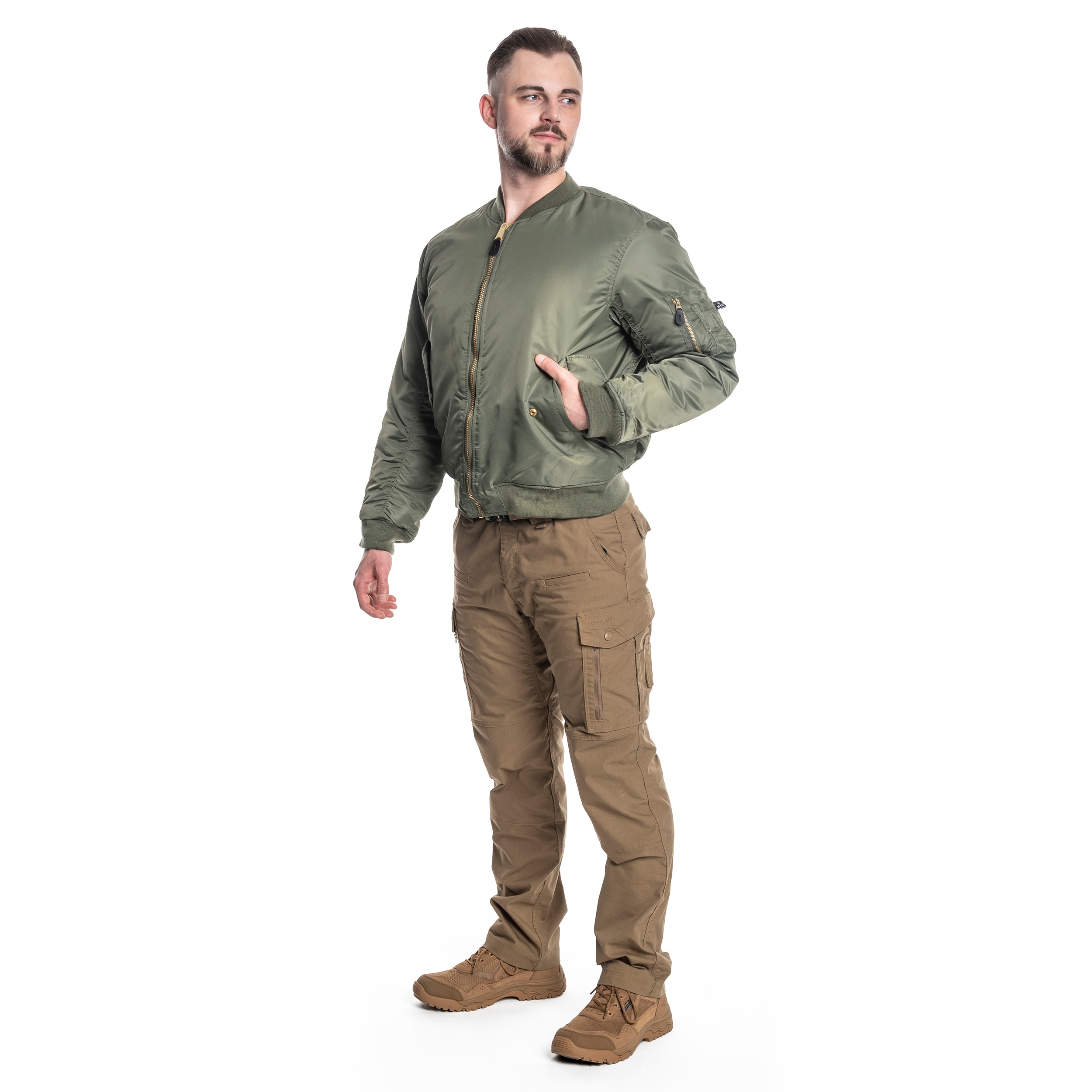 MFH - MA-1 US Flight Jacket - Jacke - Olive