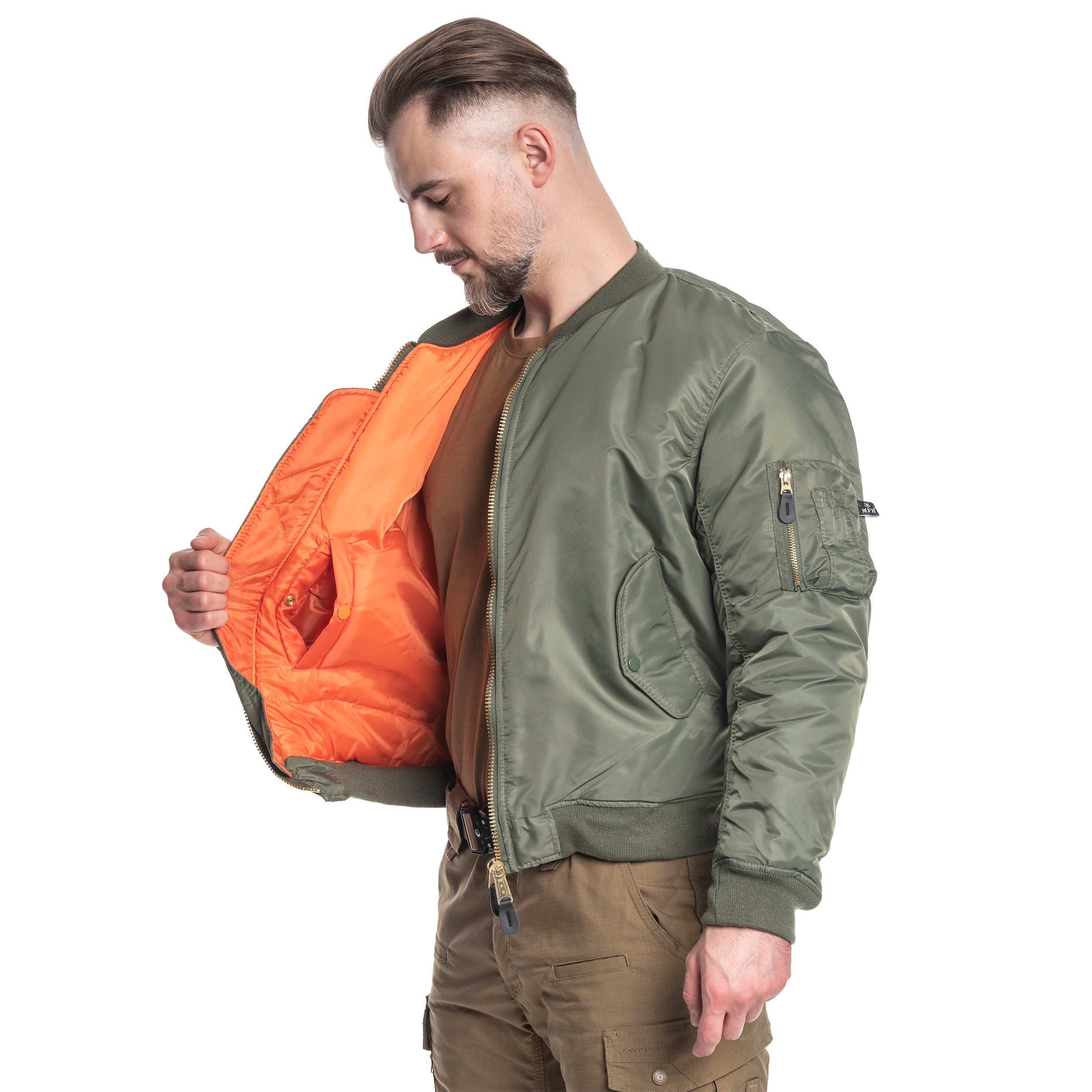 MFH - MA-1 US Flight Jacket - Jacke - Olive