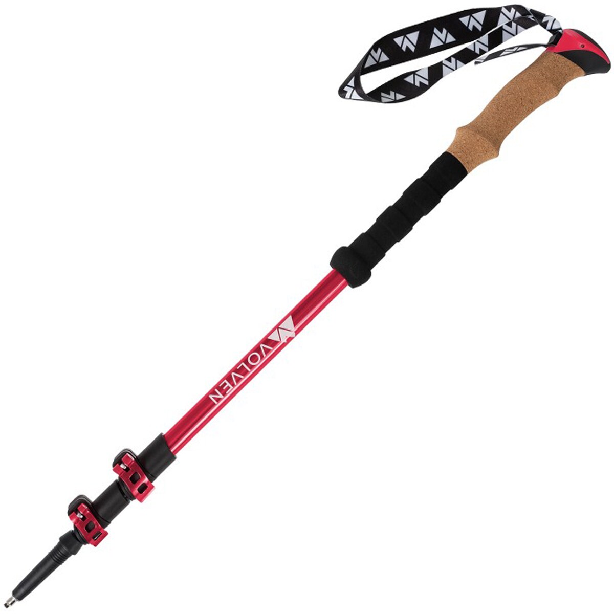 Volven - Adventure Cork - Trekkingstöcke - Rot