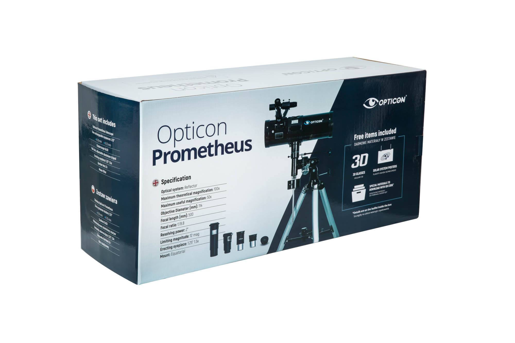 Opticon - Prometheus - Teleskop 100x114 mm - 114F500EQ
