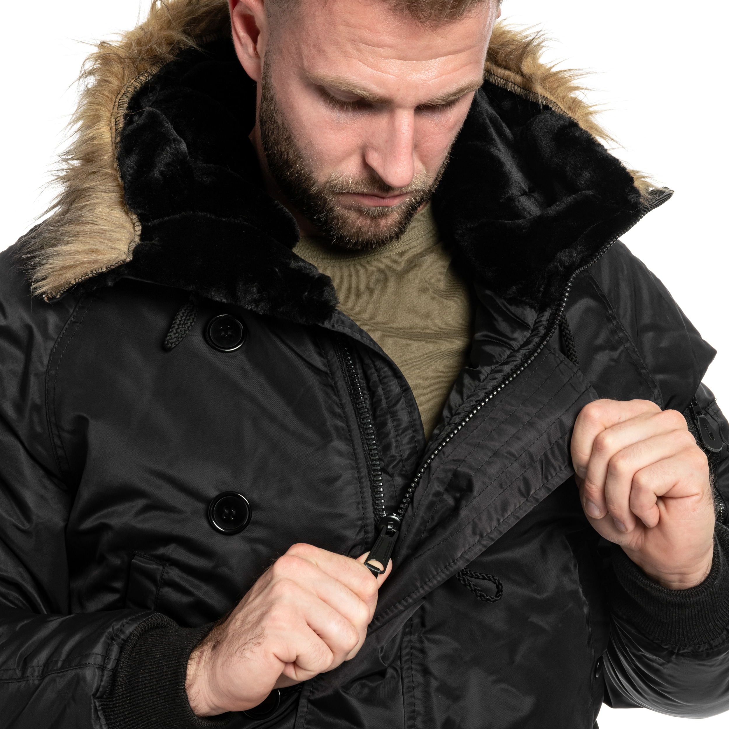Mil-Tec - Flight Jacket N2B - Jacke - Black