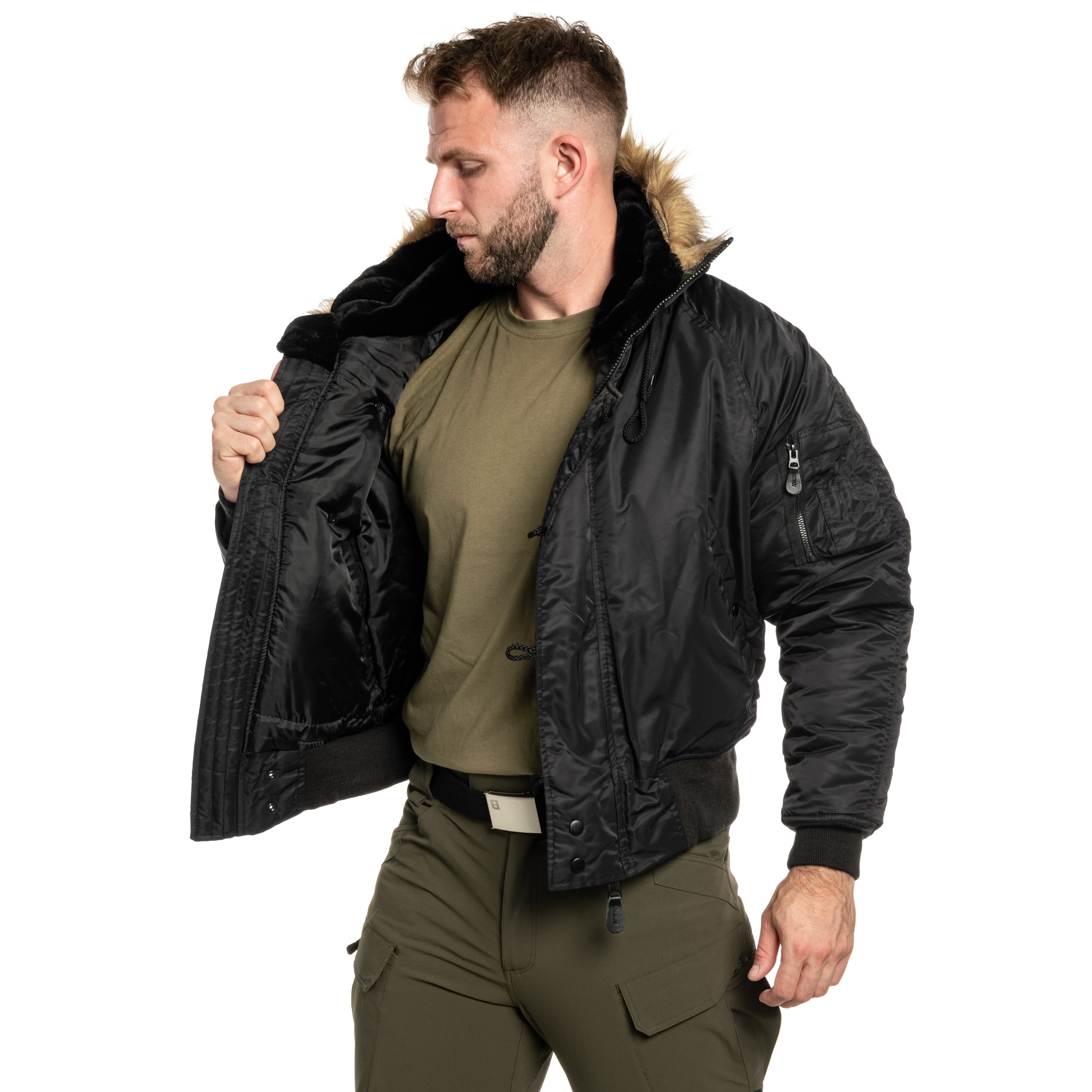 Mil-Tec - Flight Jacket N2B - Jacke - Black