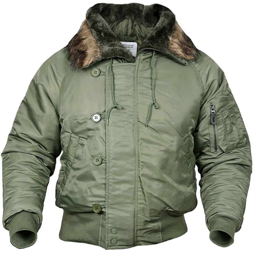 Mil Tec Flight Jacket N2B Jacke Olive online kaufen MILITARY.EU Shop