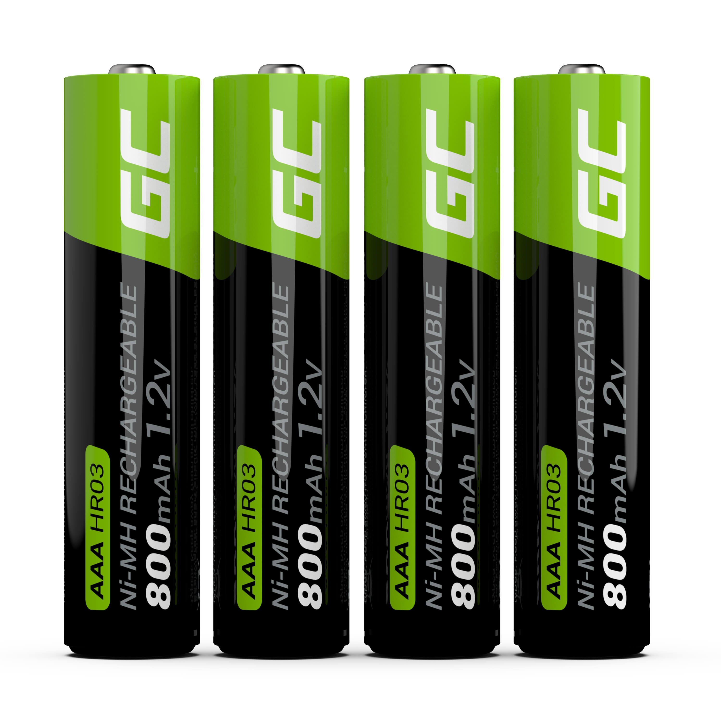 Green Cell - HR03 800 mAh - Akku - 4 Stück