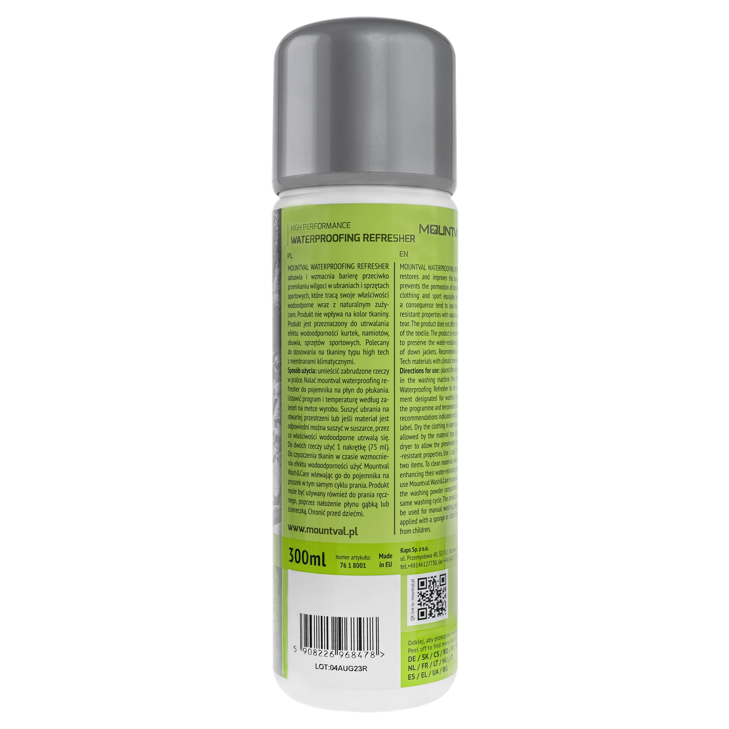 Mountval - Waterproofing Refresher - Einwaschimprägnierer für Wasserdichte Textilien 300 ml