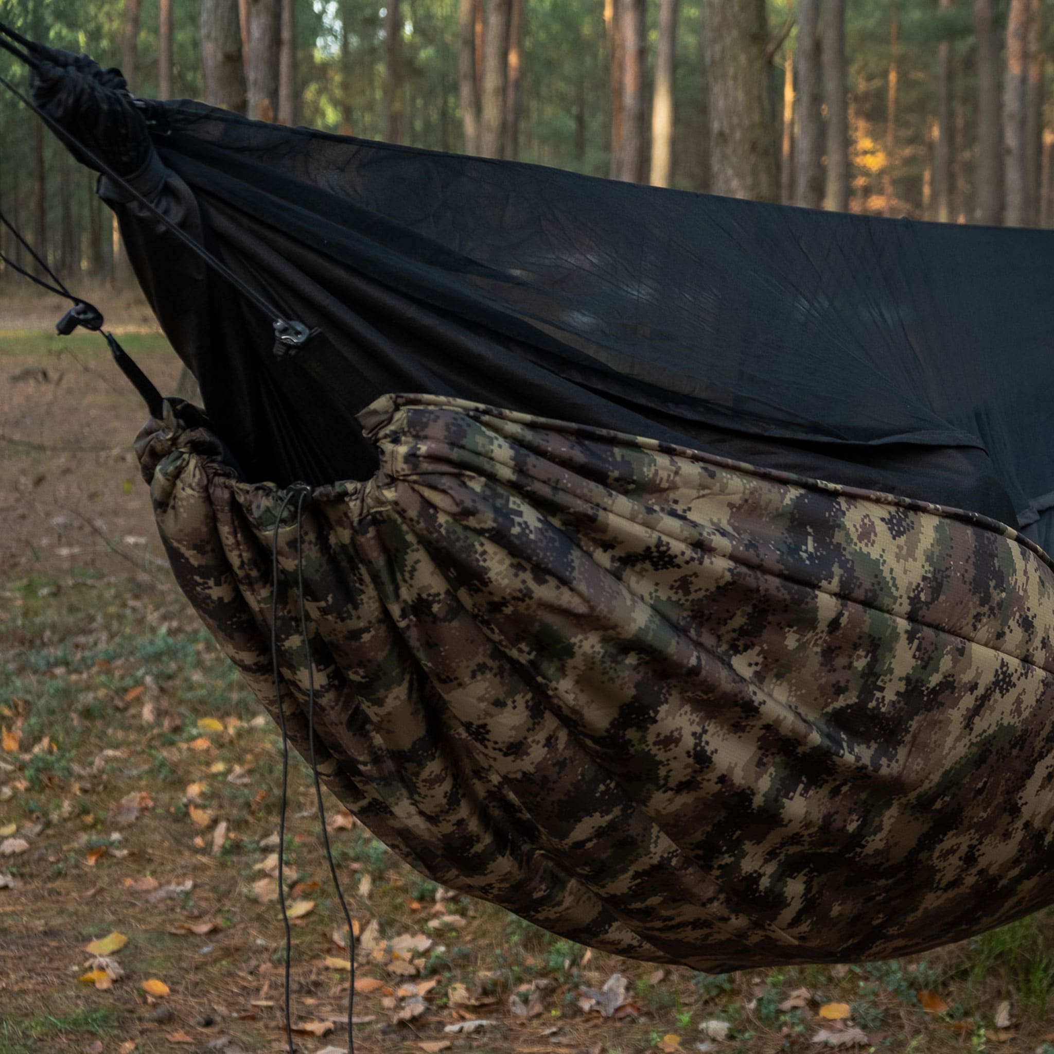 TigerWood - Underquilt Marra 2.0 - Wärmeschutz für Hängematten 200 cm - Camo