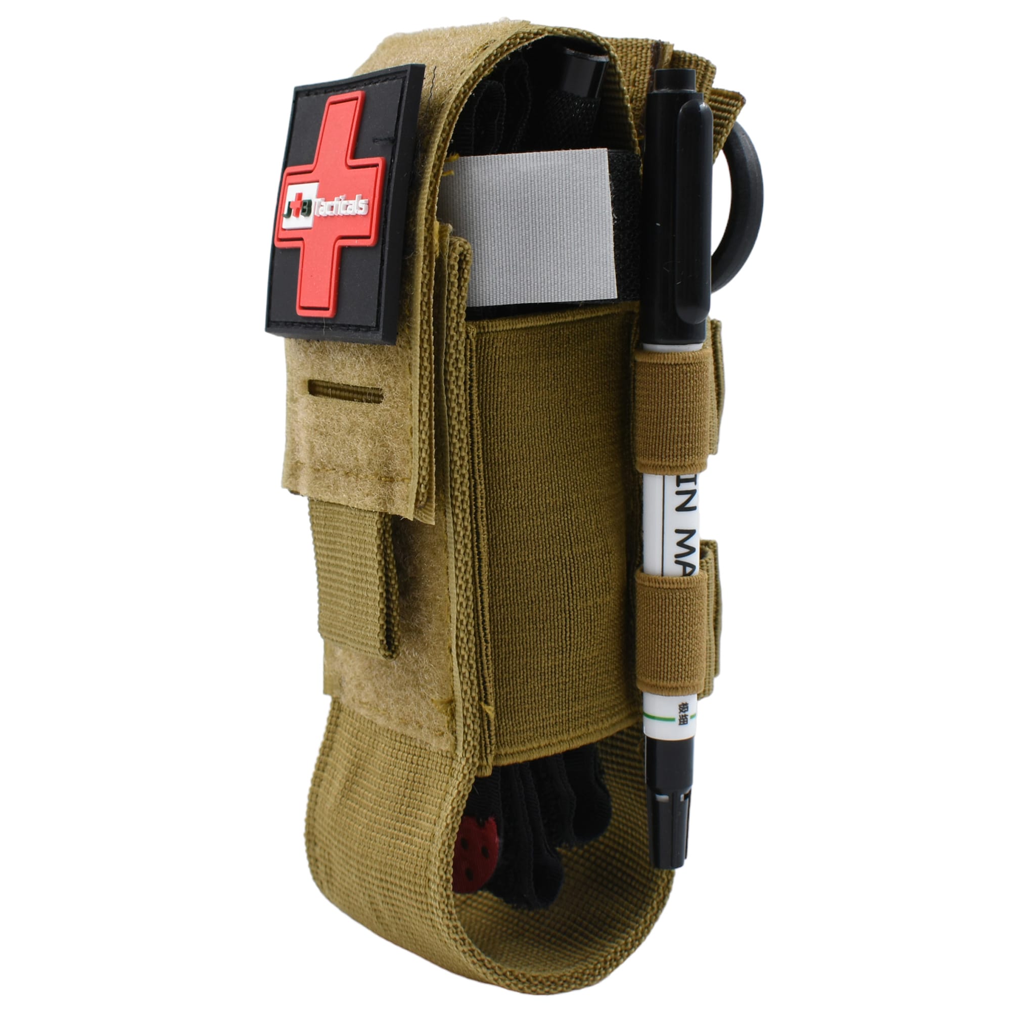 JB Tacticals  - Tourniquet Molle Pouch -  Tourniquet Pouch - Brown