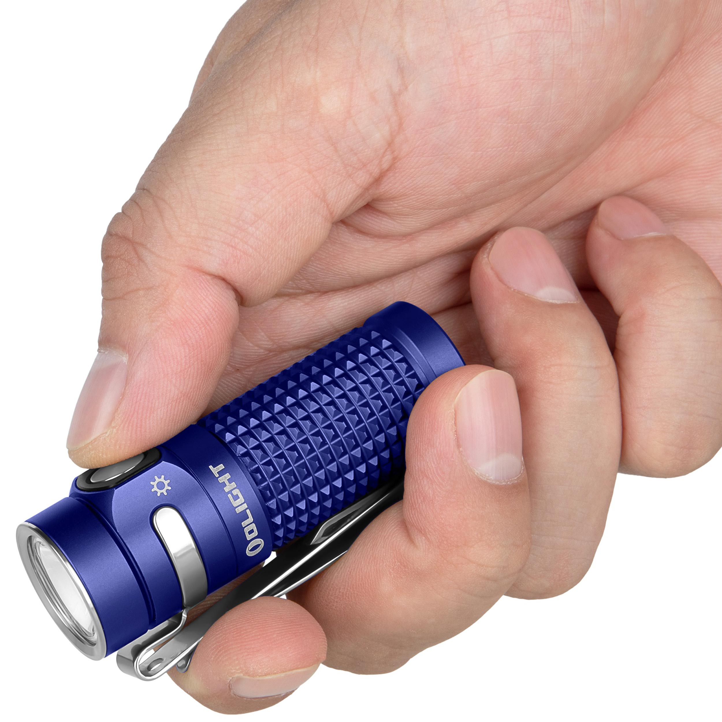 Olight -  Baton 4 - Akku-Taschenlampe 1300 Lumen - Regal Blue