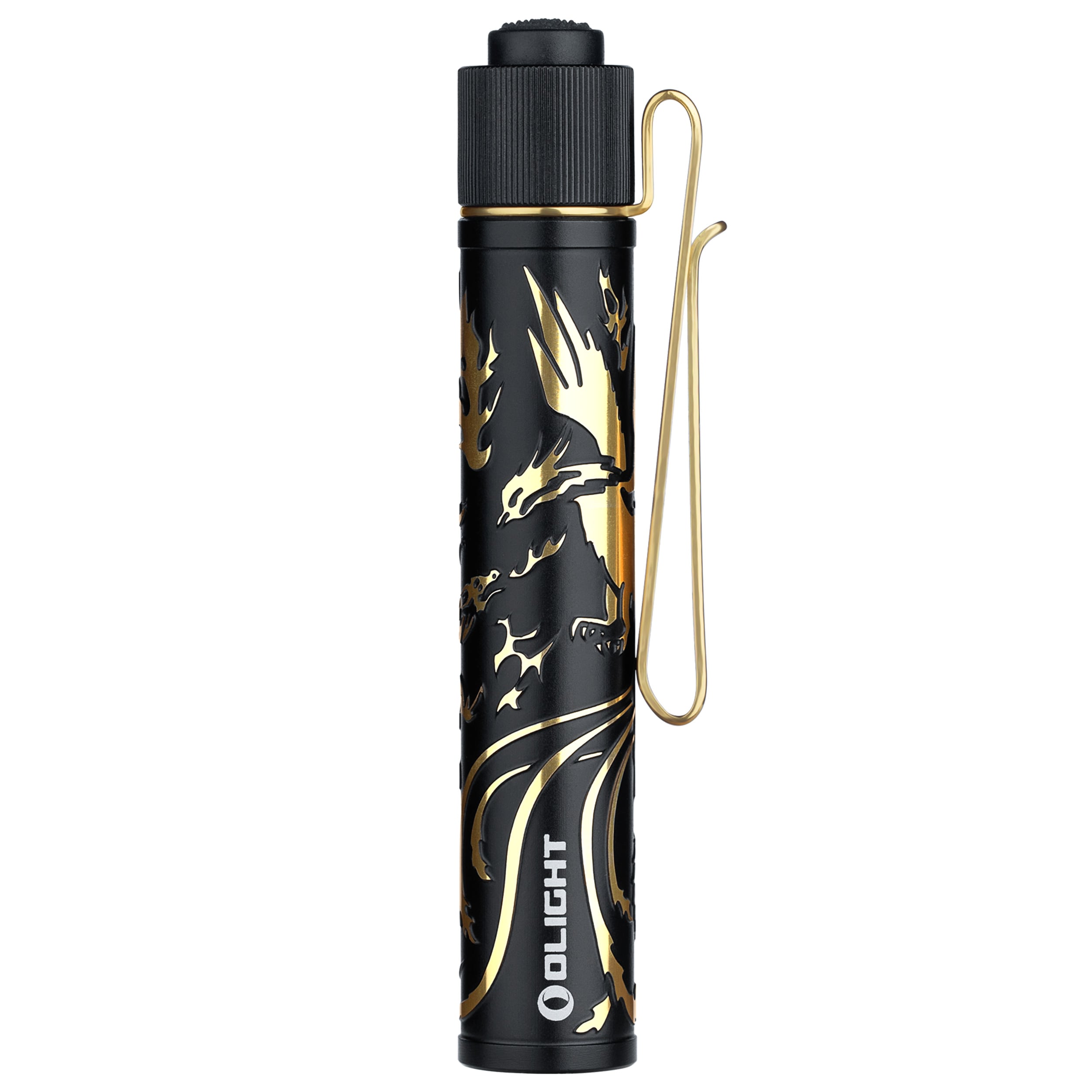 Olight - I3T 2 EOS - Mini-Taschenlampe 300 Lumen - Dragon & Phoenix Golden Black