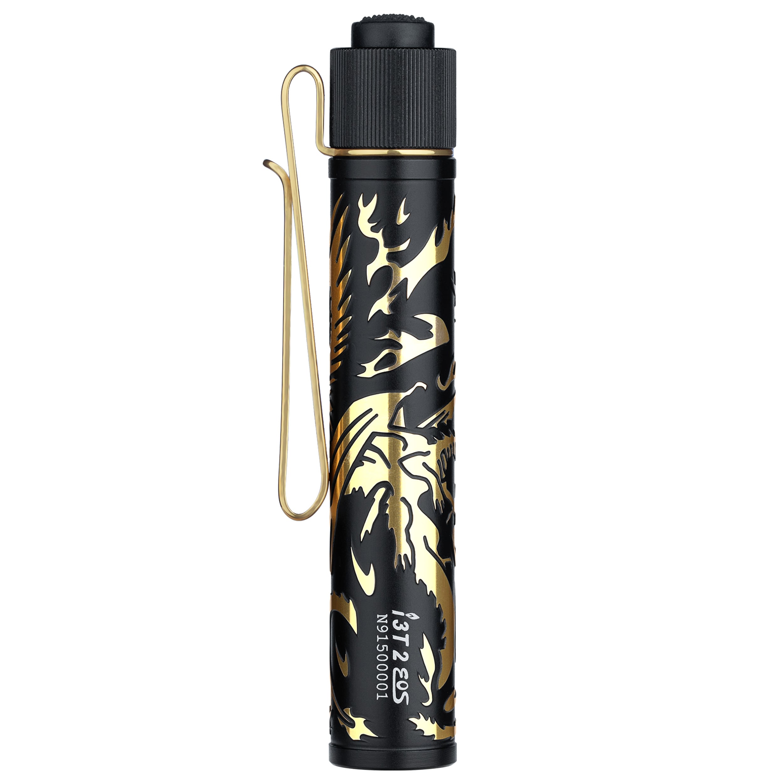 Olight - I3T 2 EOS - Mini-Taschenlampe 300 Lumen - Dragon & Phoenix Golden Black