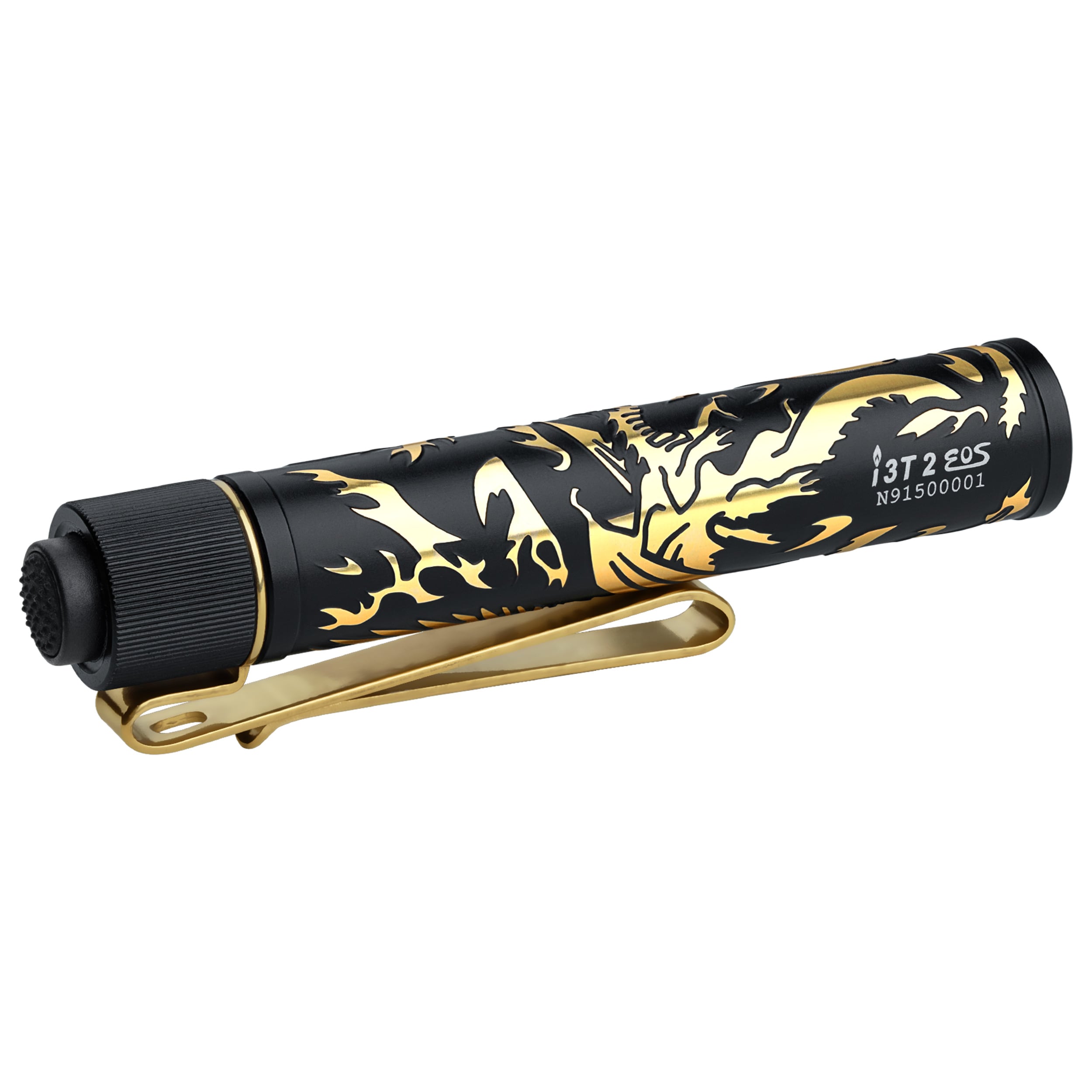 Olight - I3T 2 EOS - Mini-Taschenlampe 300 Lumen - Dragon & Phoenix Golden Black