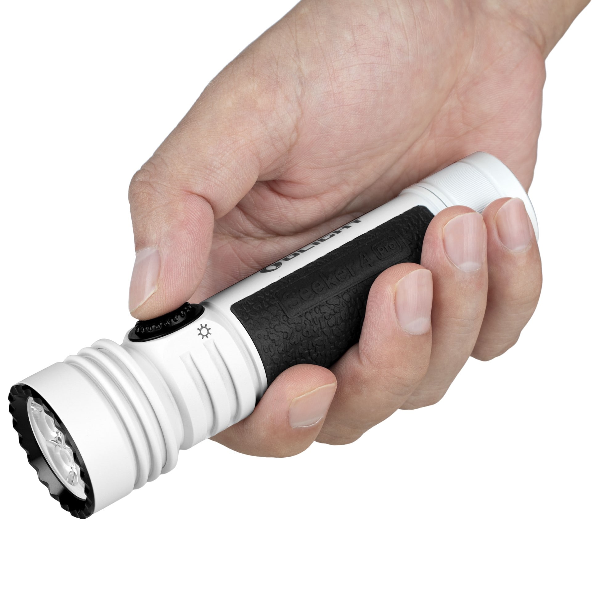 Olight - Seeker 4 Pro Cool White - Taktische und Explorations-Taschenlampe - 4600 Lumen