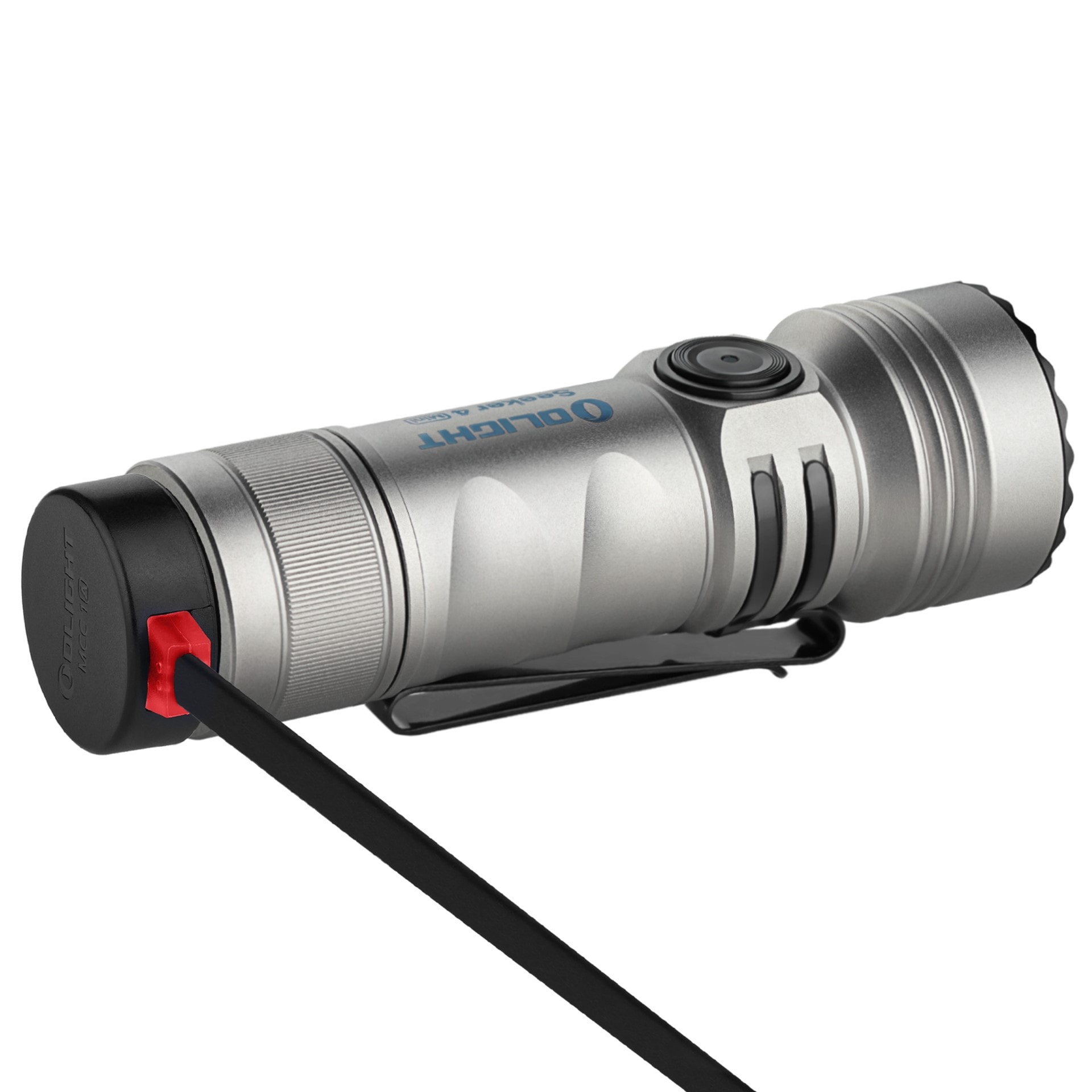 Olight - Seeker 4 Mini Cool White - Taktische Taschenlampe Limited Edition Ti - 1200 Lumen