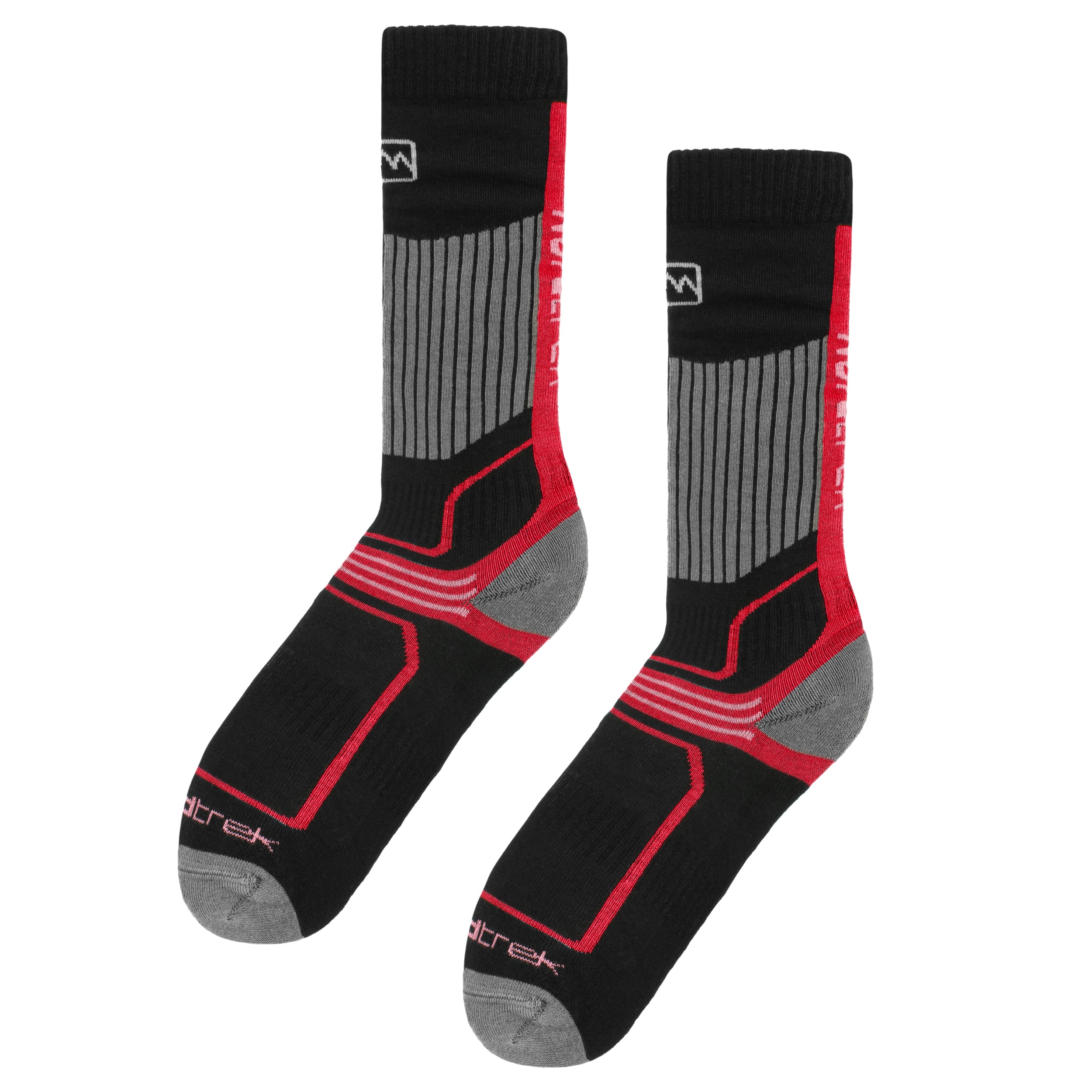 FreeNord - Kobuk Ski Socks - Socken - Black/Red