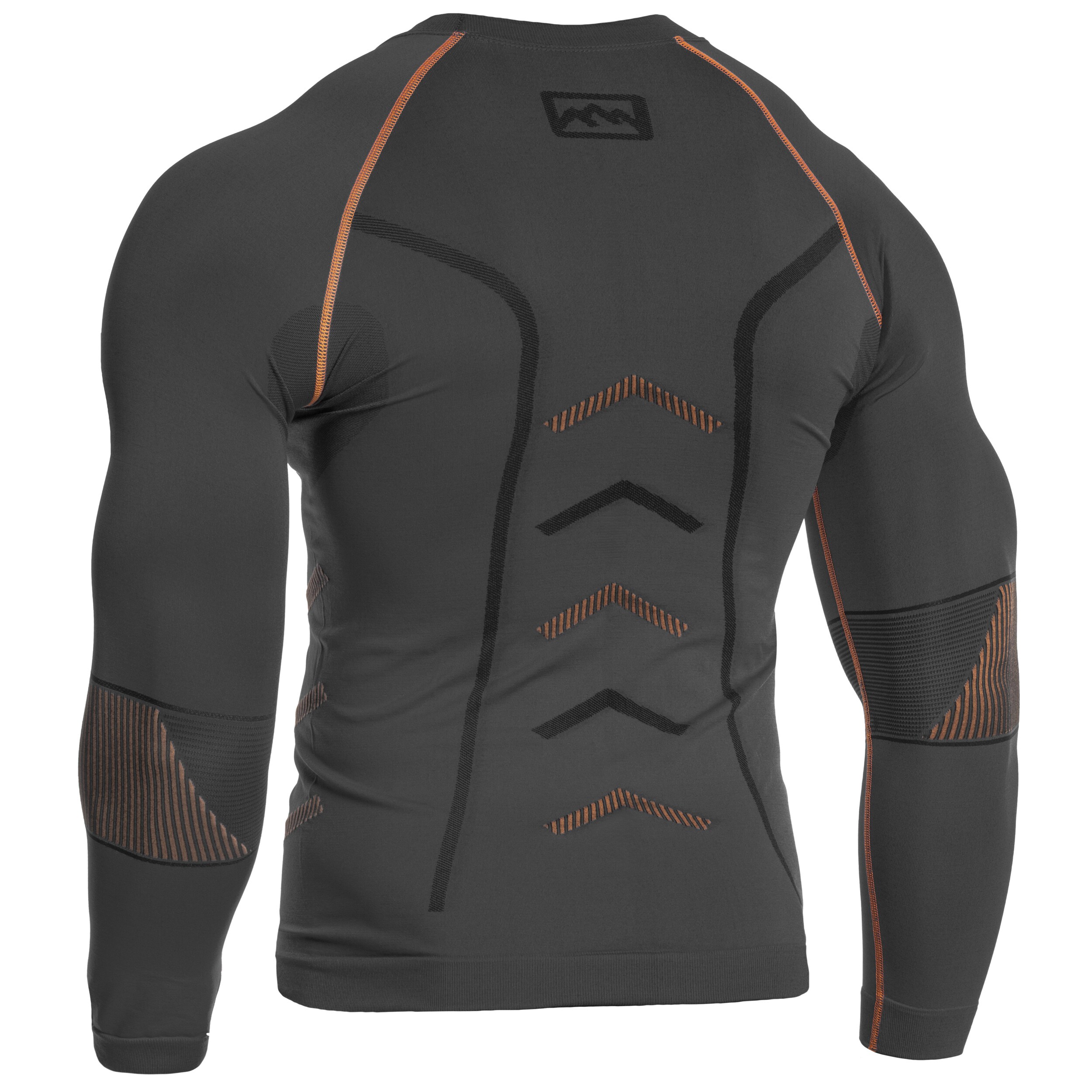 FreeNord - Tongari Long Sleeve Thermo-Langarmshirt - Grey/Orange
