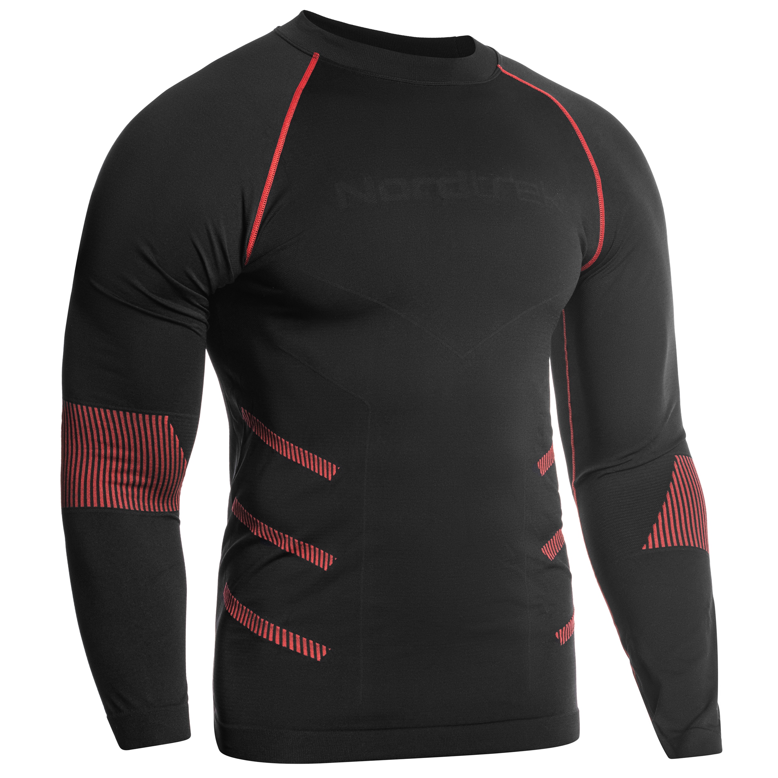 FreeNord - Tongari Long Sleeve Thermo-Langarmshirt - Black/Red