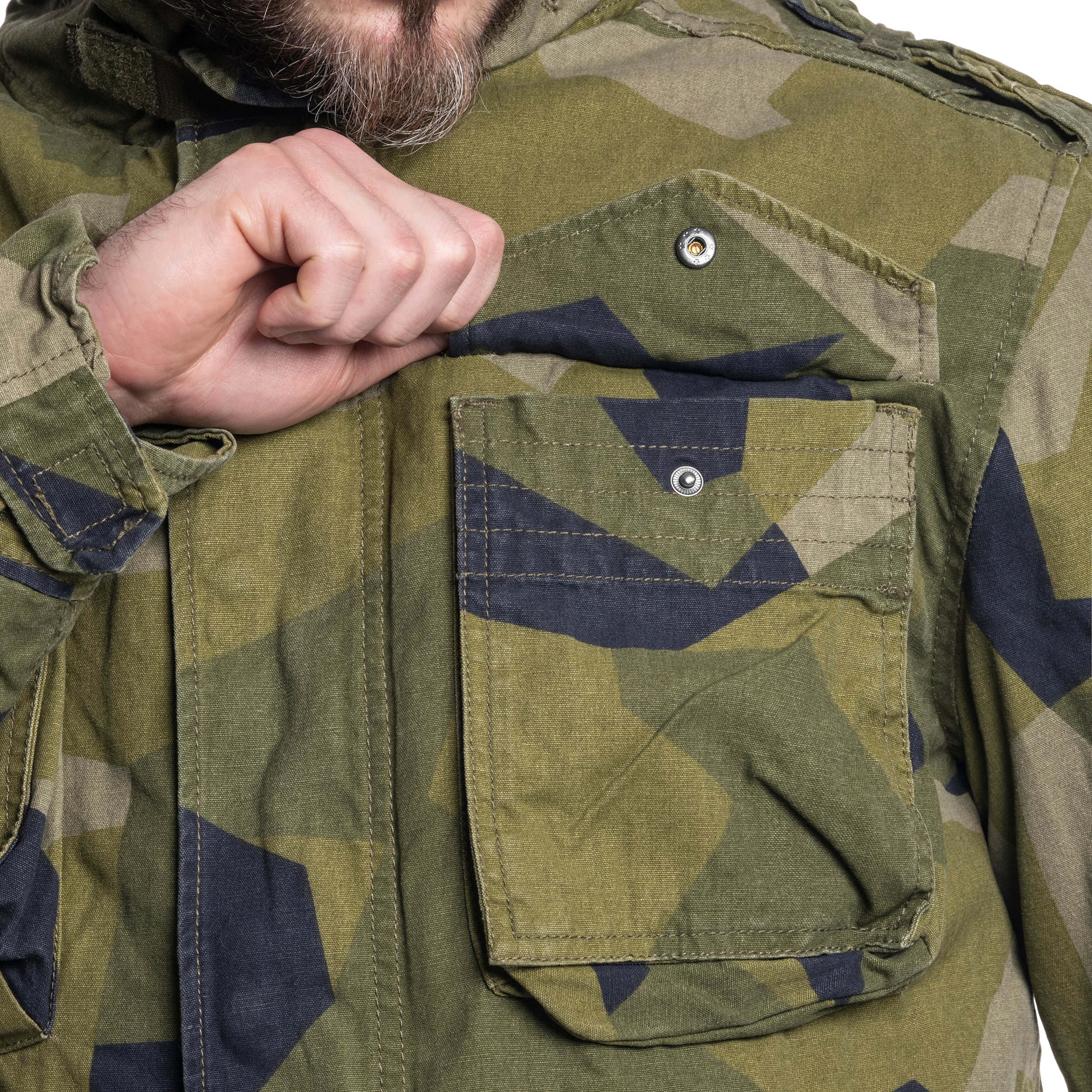 Brandit - M65 Giant Jacke - Schwedish Camo