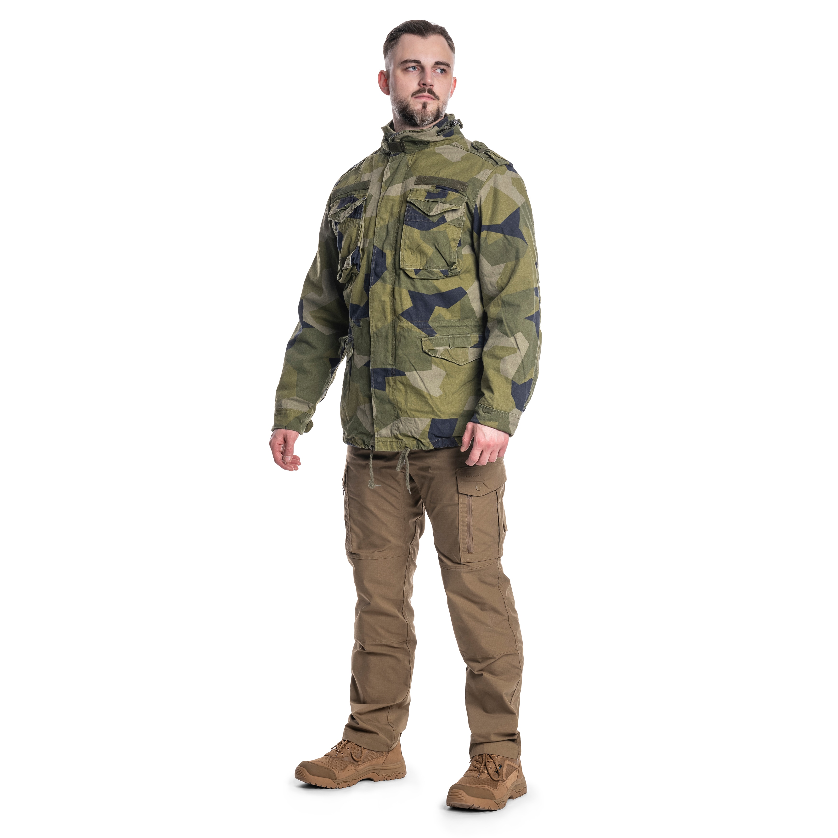 Brandit - M65 Giant Jacke - Schwedish Camo