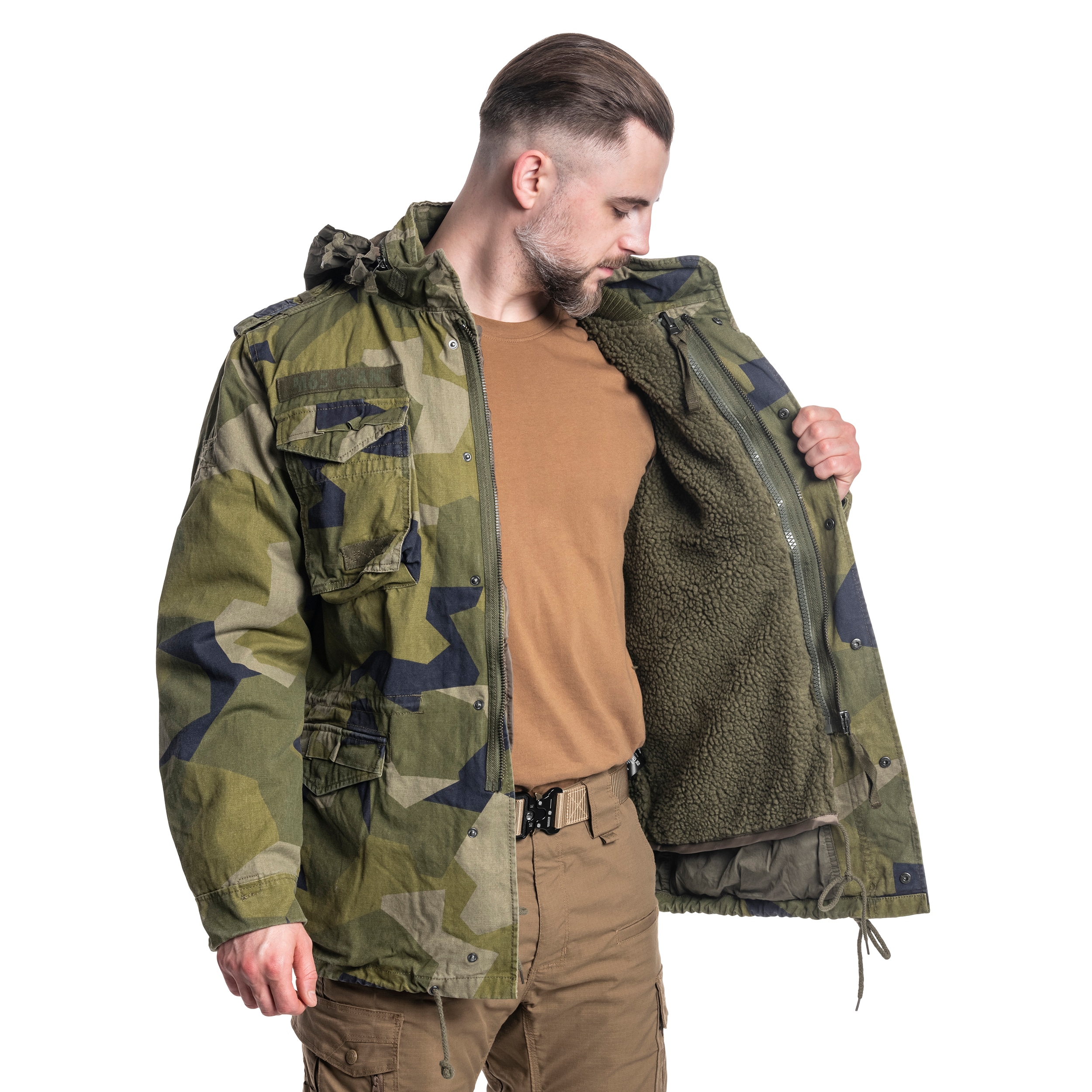 Brandit - M65 Giant Jacke - Schwedish Camo