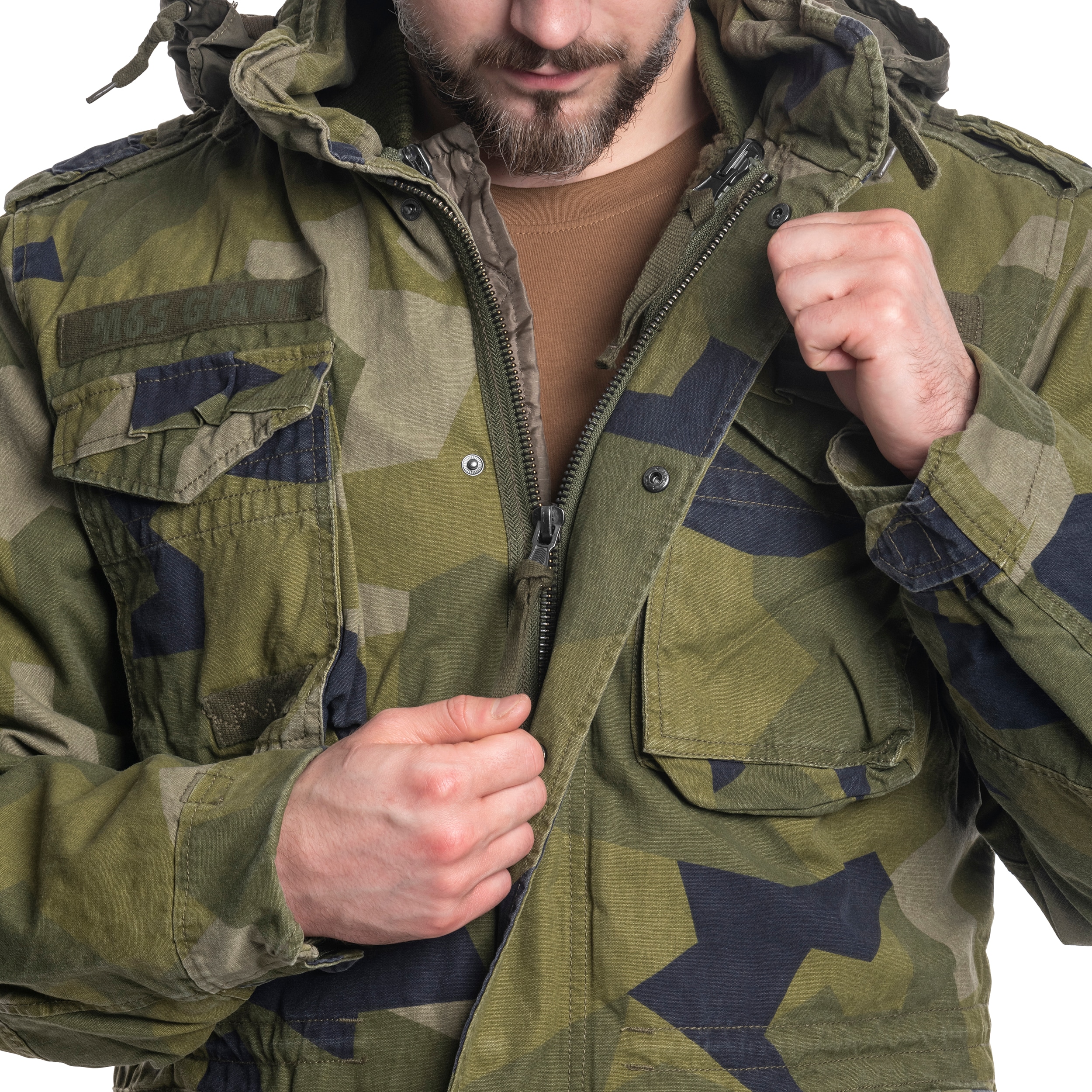 Brandit - M65 Giant Jacke - Schwedish Camo