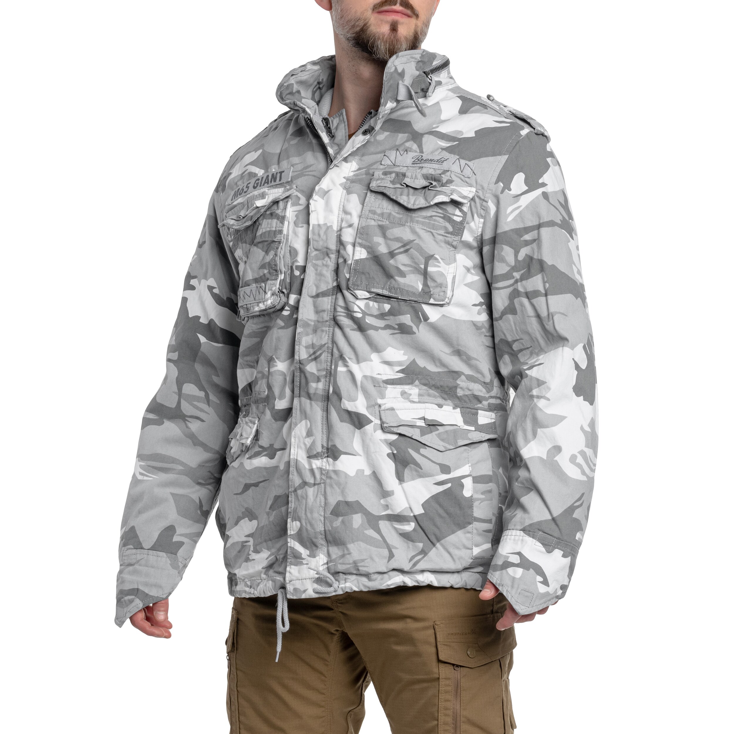 Brandit - M65 Giant Jacke - Blizzard Camo