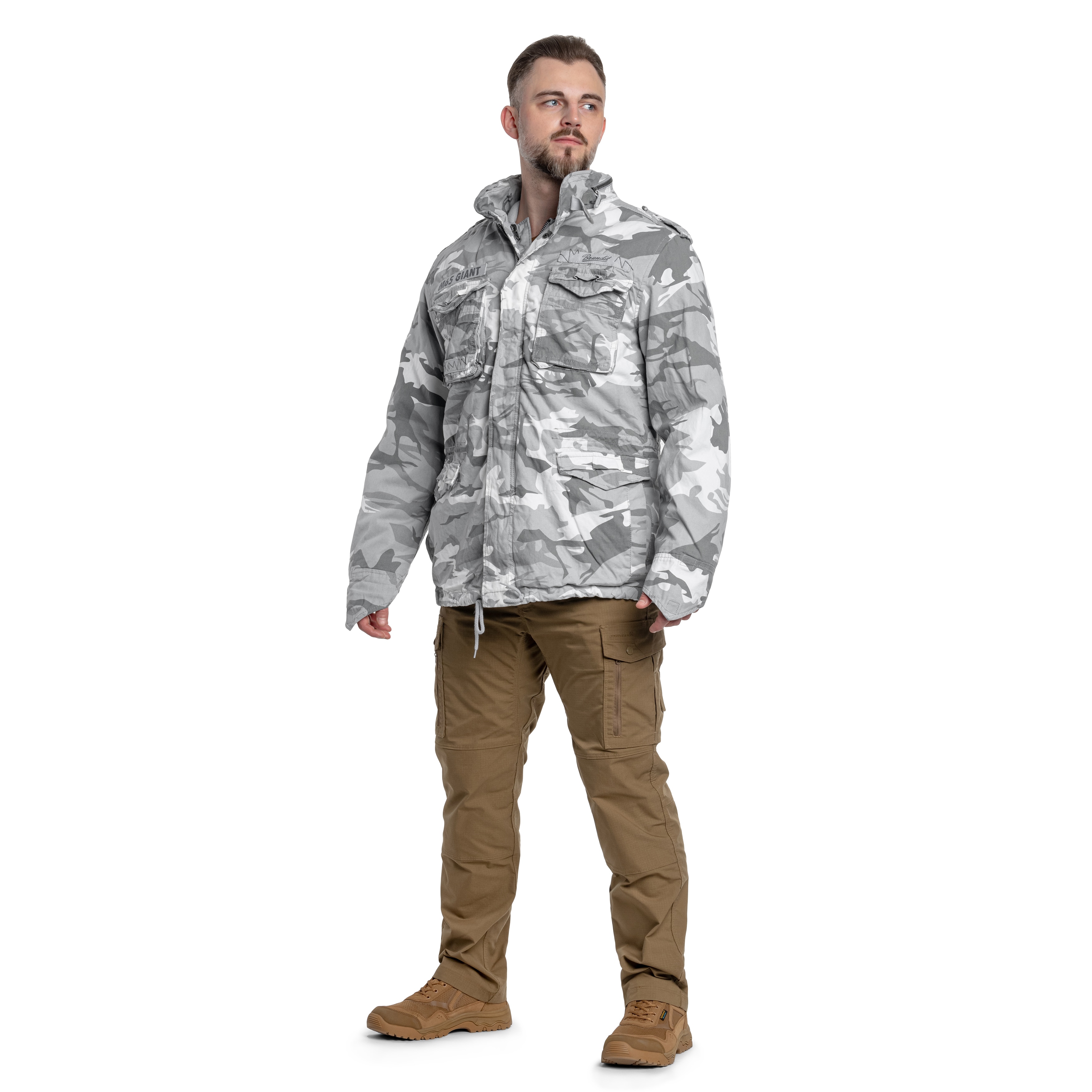 Brandit - M65 Giant Jacke - Blizzard Camo