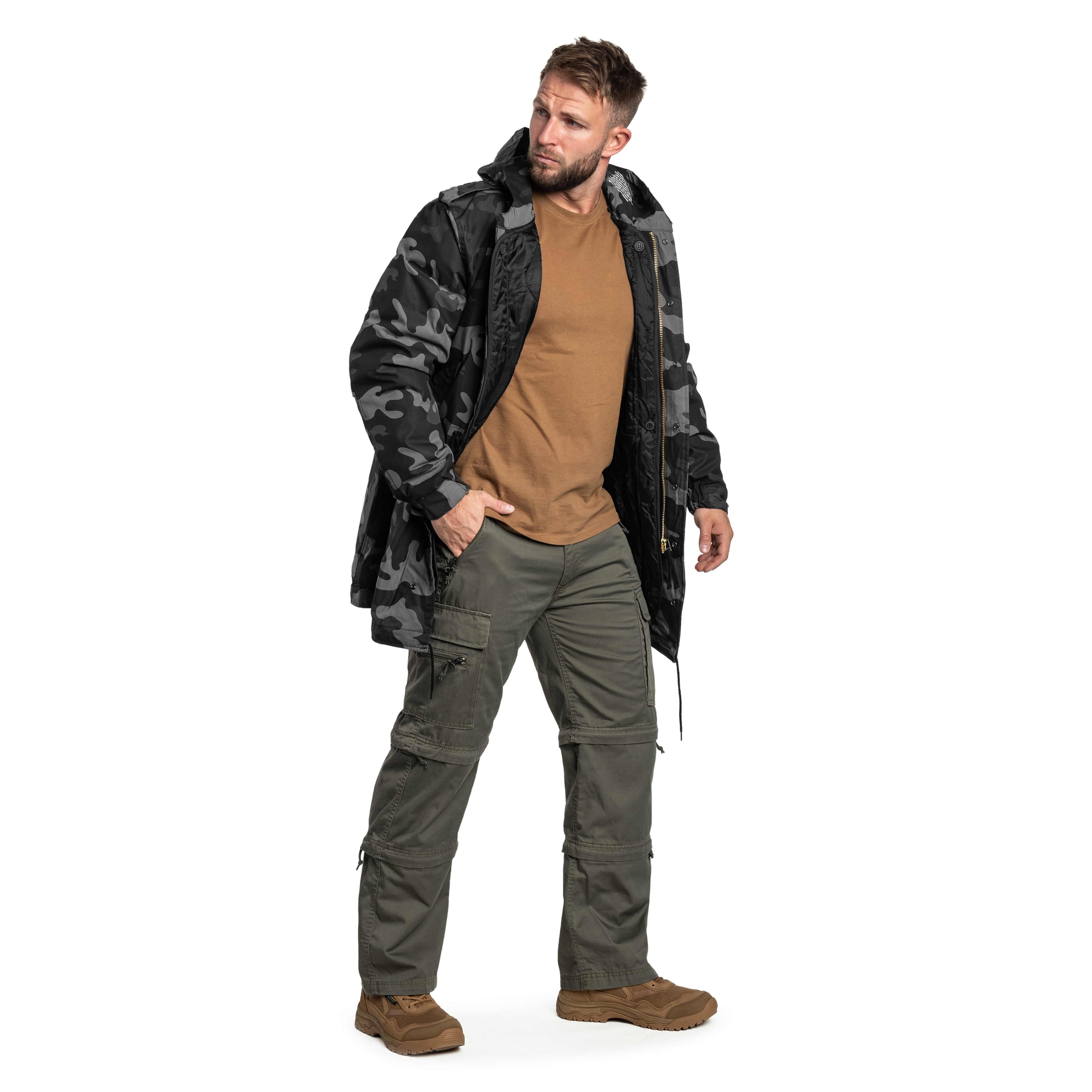 Brandit - US M51 Parka Jacke - Dark Camo