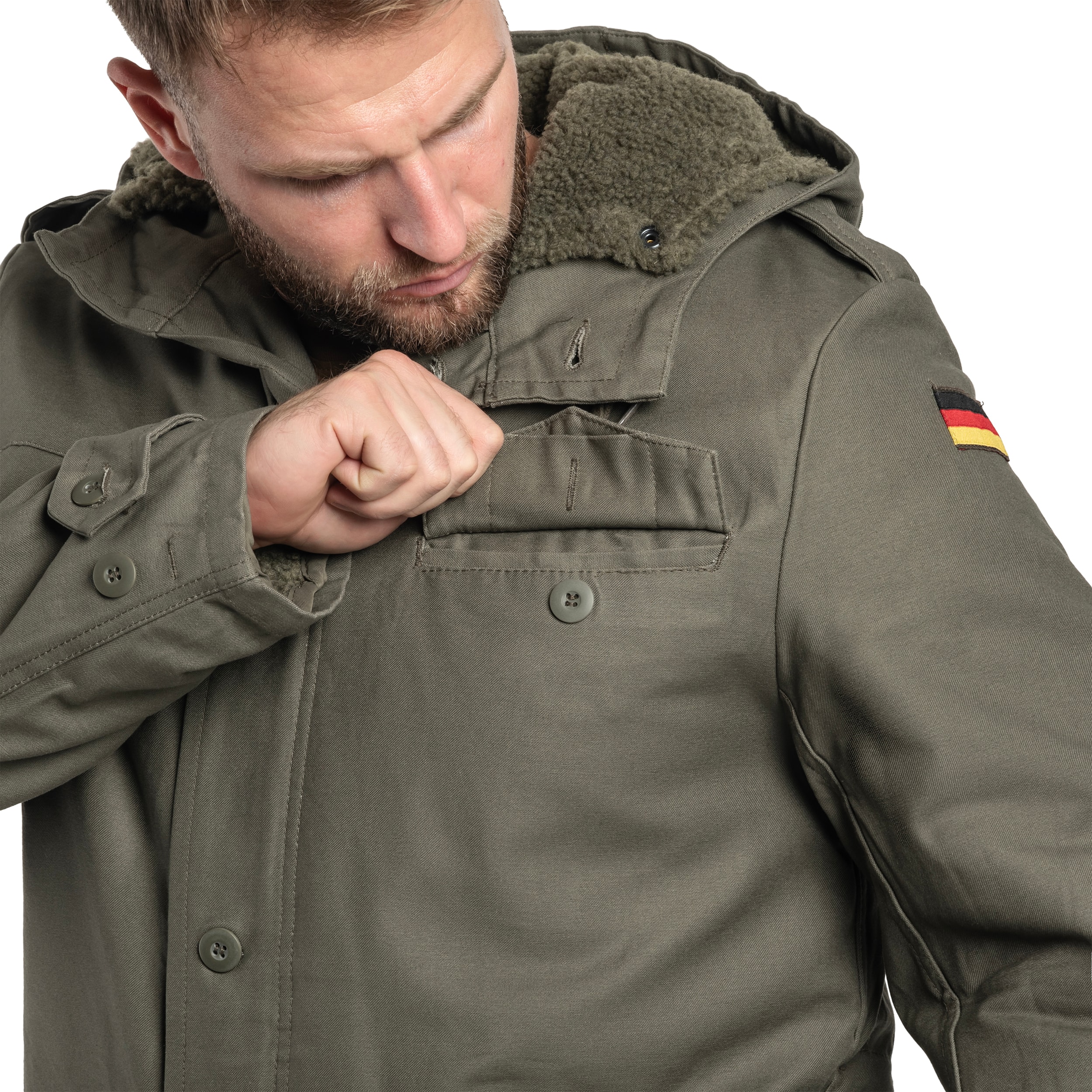 Brandit - BW Parka Flag - Jacke - Olive