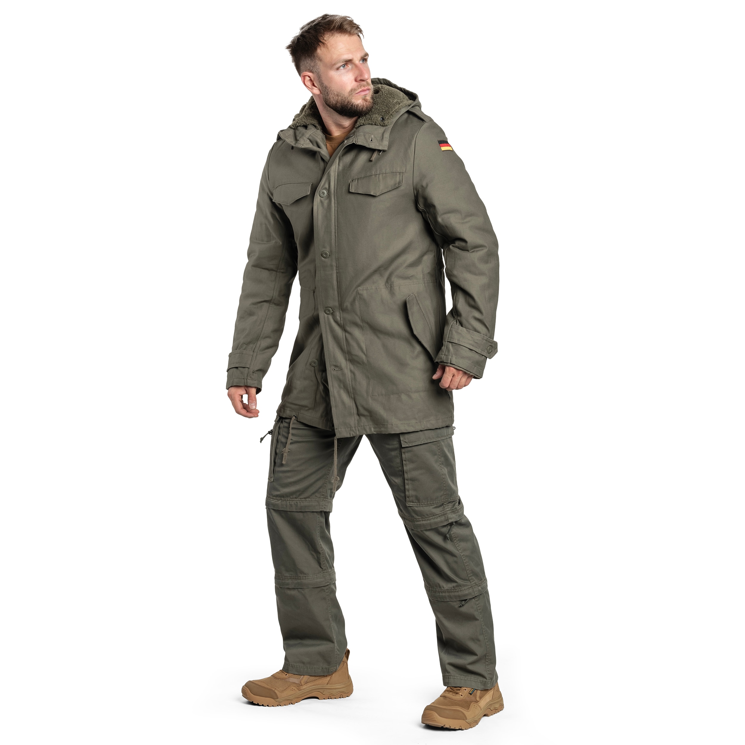 Brandit - BW Parka Flag - Jacke - Olive